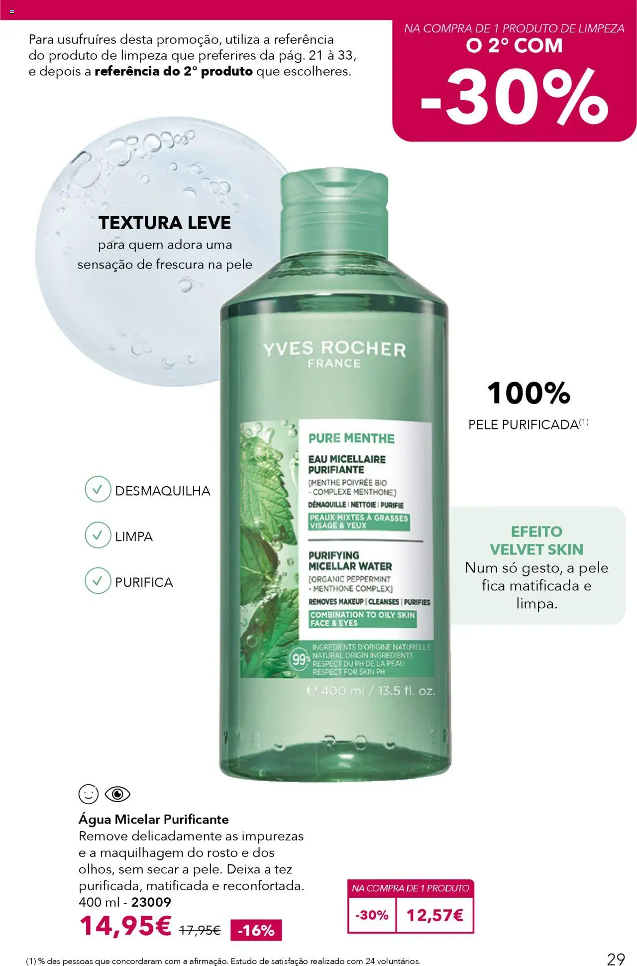 Yves Rocher catálogo 11 │ válido de 28.08.2025 | Página: 29 | Produtos: Agua, Água micelar, Maquilhagem