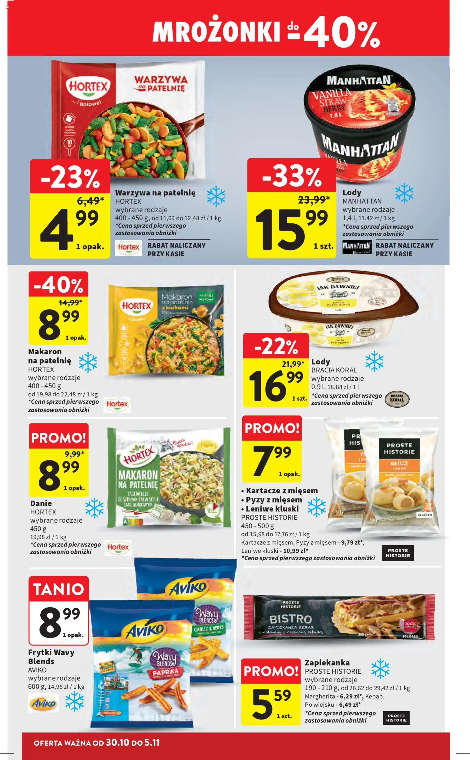 Intermarche Gazetka od 30.10.2025 | Strona: 24 | Produkty: Zapiekanka, Tagliatelle, Makaron, Warzywa