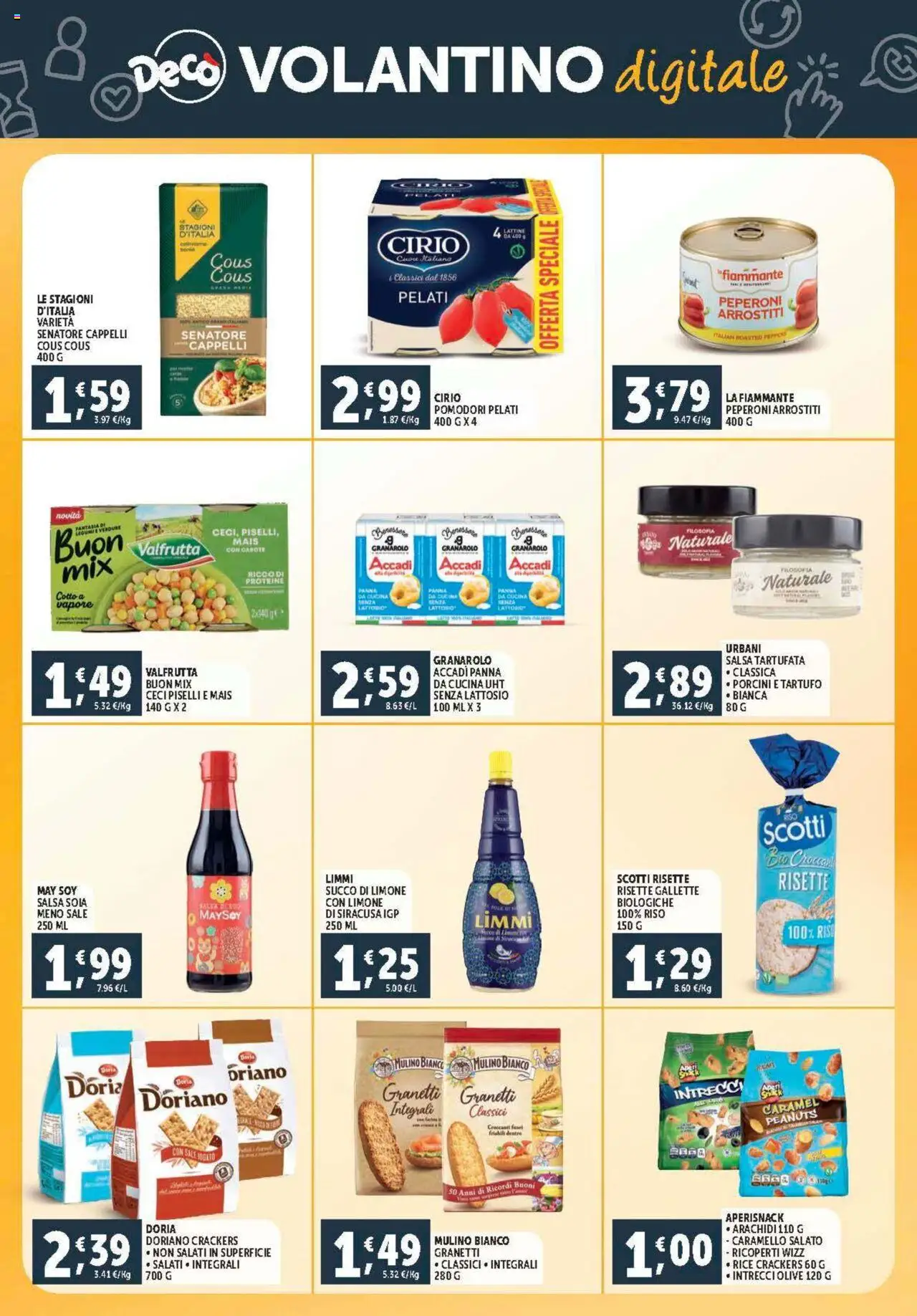Volantino Decò del 08.08.2025 | Pagina: 25 | Prodotti: Succo, Riso, Sale, Arachidi