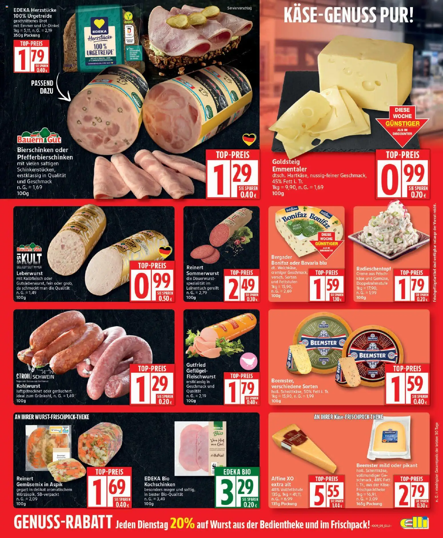 Elli Markt - Broschüre – gültig ab 23.02.2026 | Seite: 5 | Produkte: Käse, Creme, Pfeffer, Brot