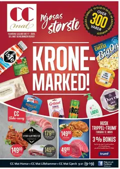 Forhåndsvisning av CC Mat kundeavis gyldig fra 09.03.2026