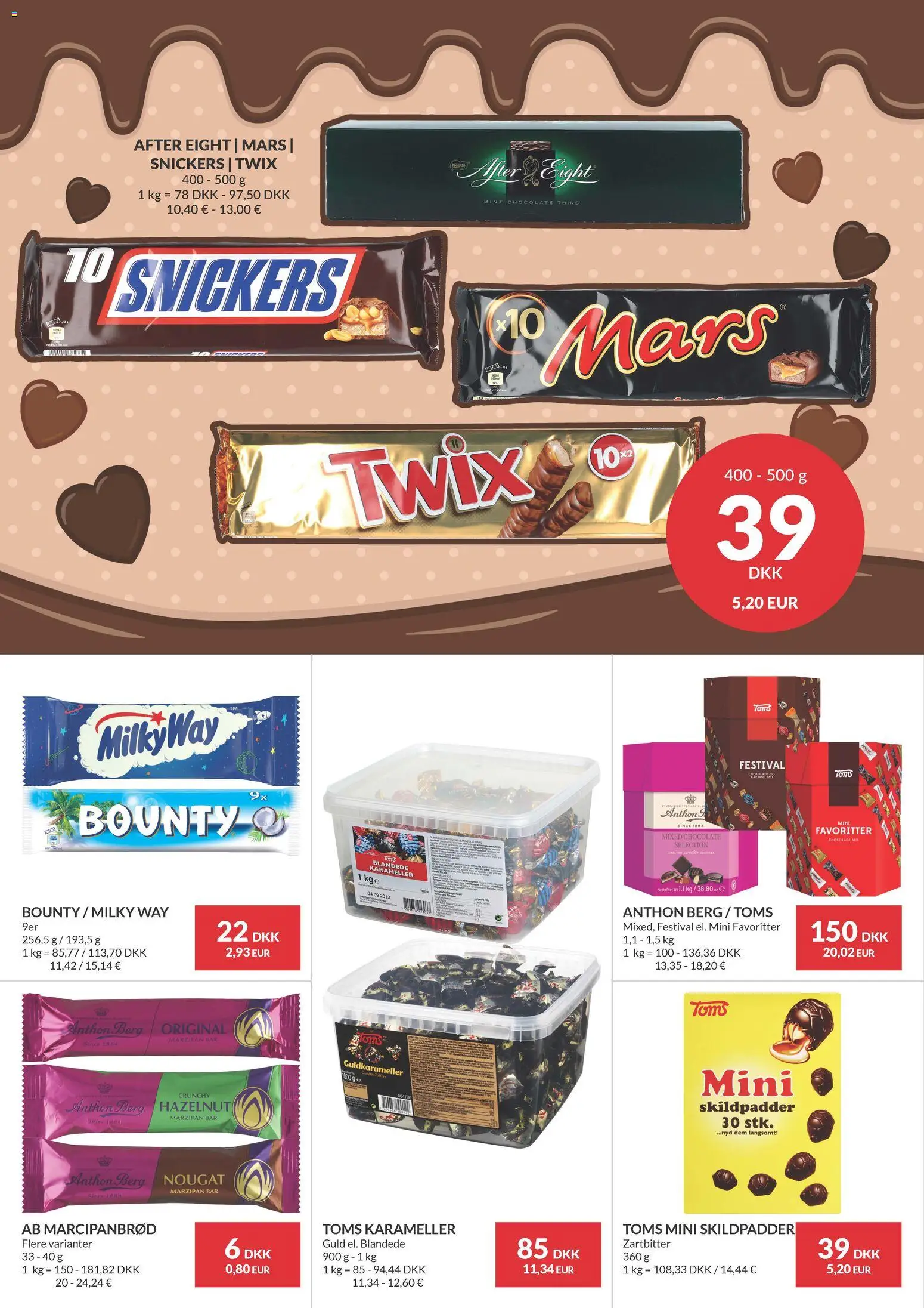 Nielsen Discount tilbudsavis – gyldig fra 19.03.2026 | Side: 46 | Produkter: Marcipanbrød, Karameller, Nougat