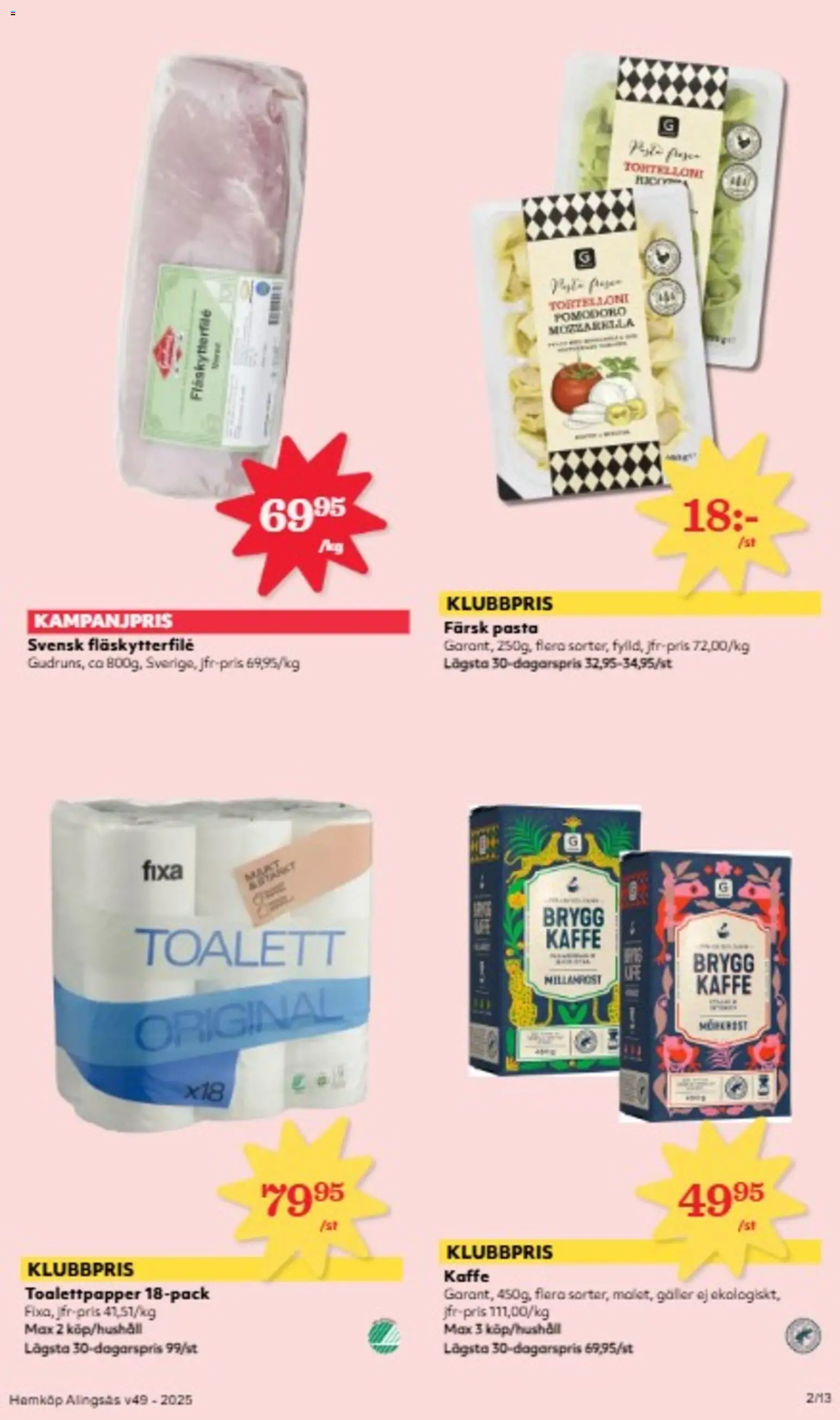 Hemköp reklamblad aktuell från 01.12.2025 | Sida: 2