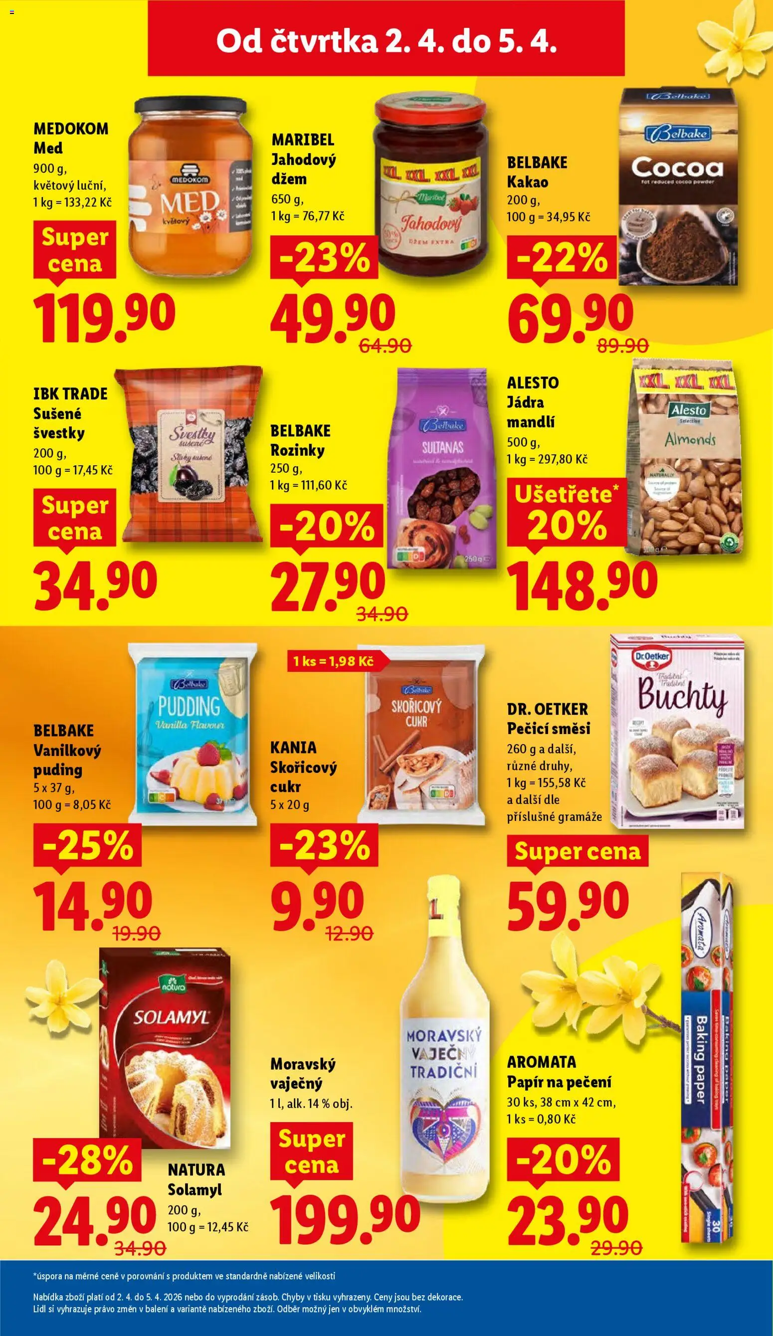 Lidl leták od 02.04.2026 | Strana: 17 | Produkty: Švestky, Solamyl, Cukr, Kakao