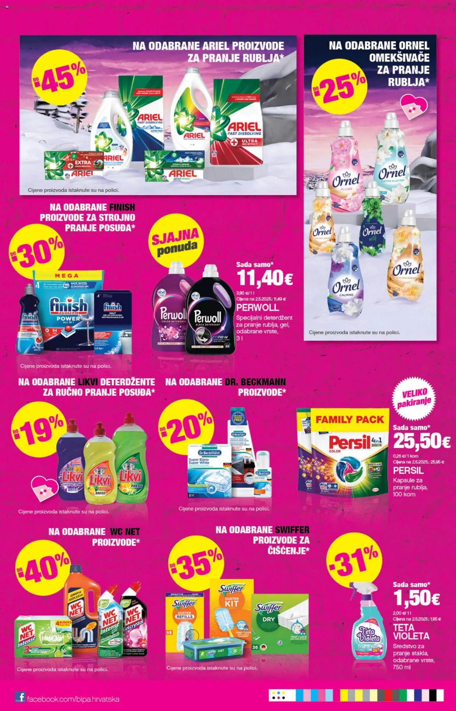 Bipa katalog | vrijedi od 13.11.2025 | Stranica: 23 | Proizvodi: Feta, Violeta, Perwoll, WC Net