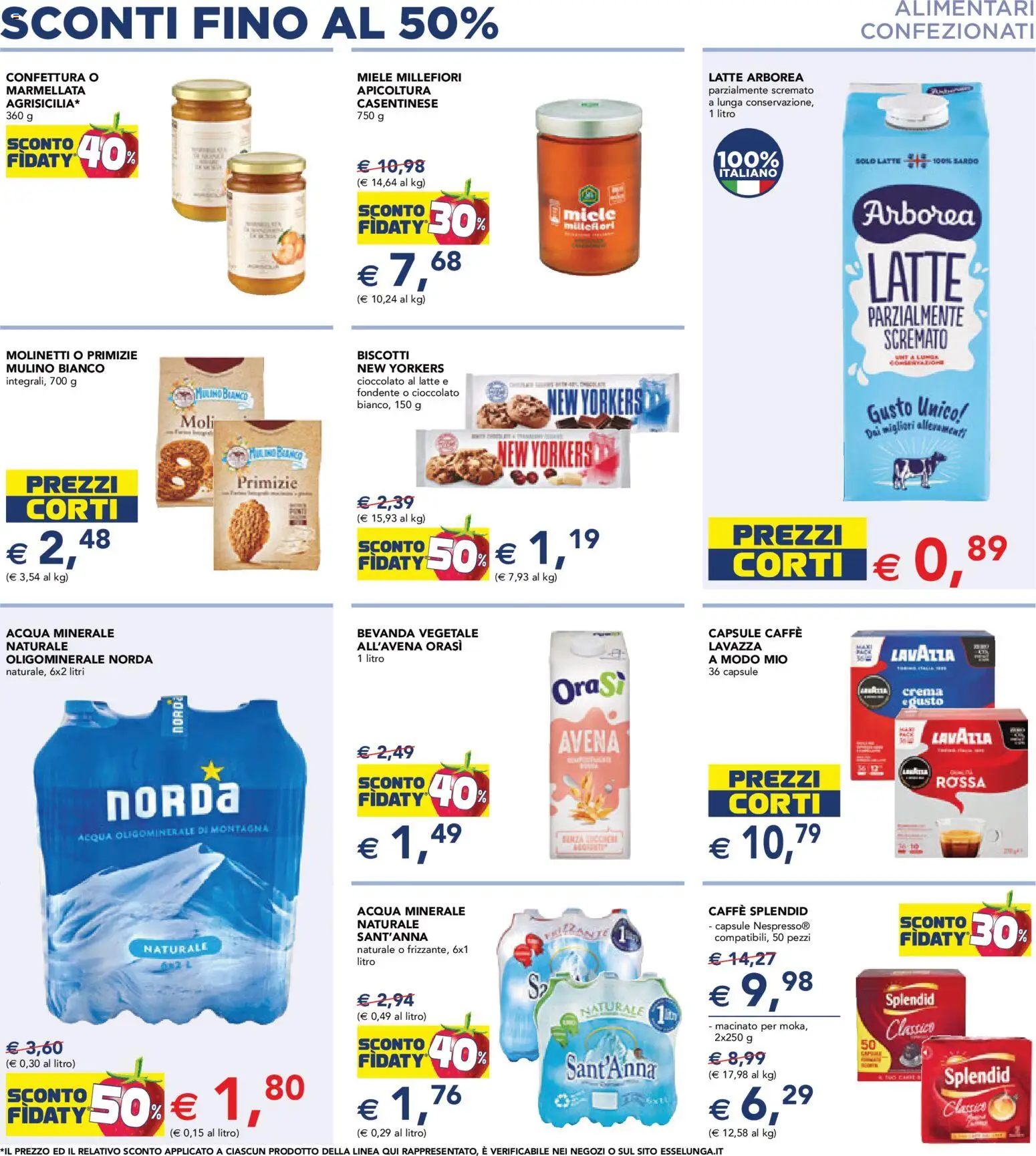 Volantino Esselunga S del 15.01.2026 | Pagina: 7 | Prodotti: Caffè, Cioccolato, Biscotti, Marmellata