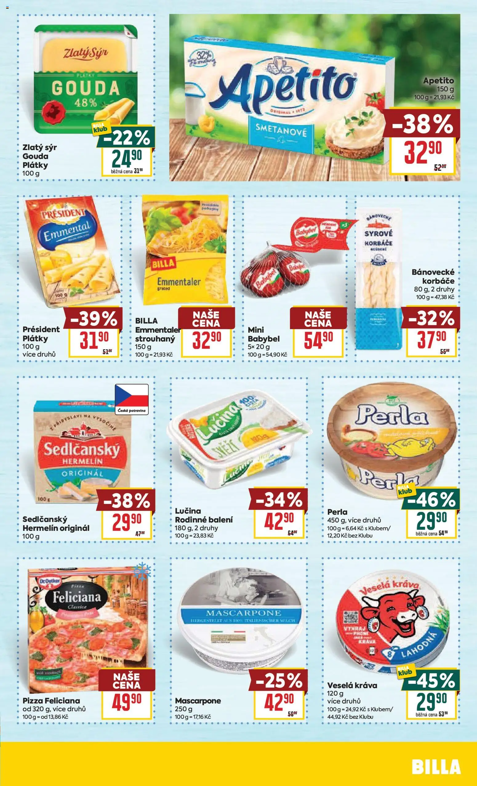 Billa Velký leták od 25.02.2026 | Strana: 17 | Produkty: Lučina, Pizza, Hermelín, Perla