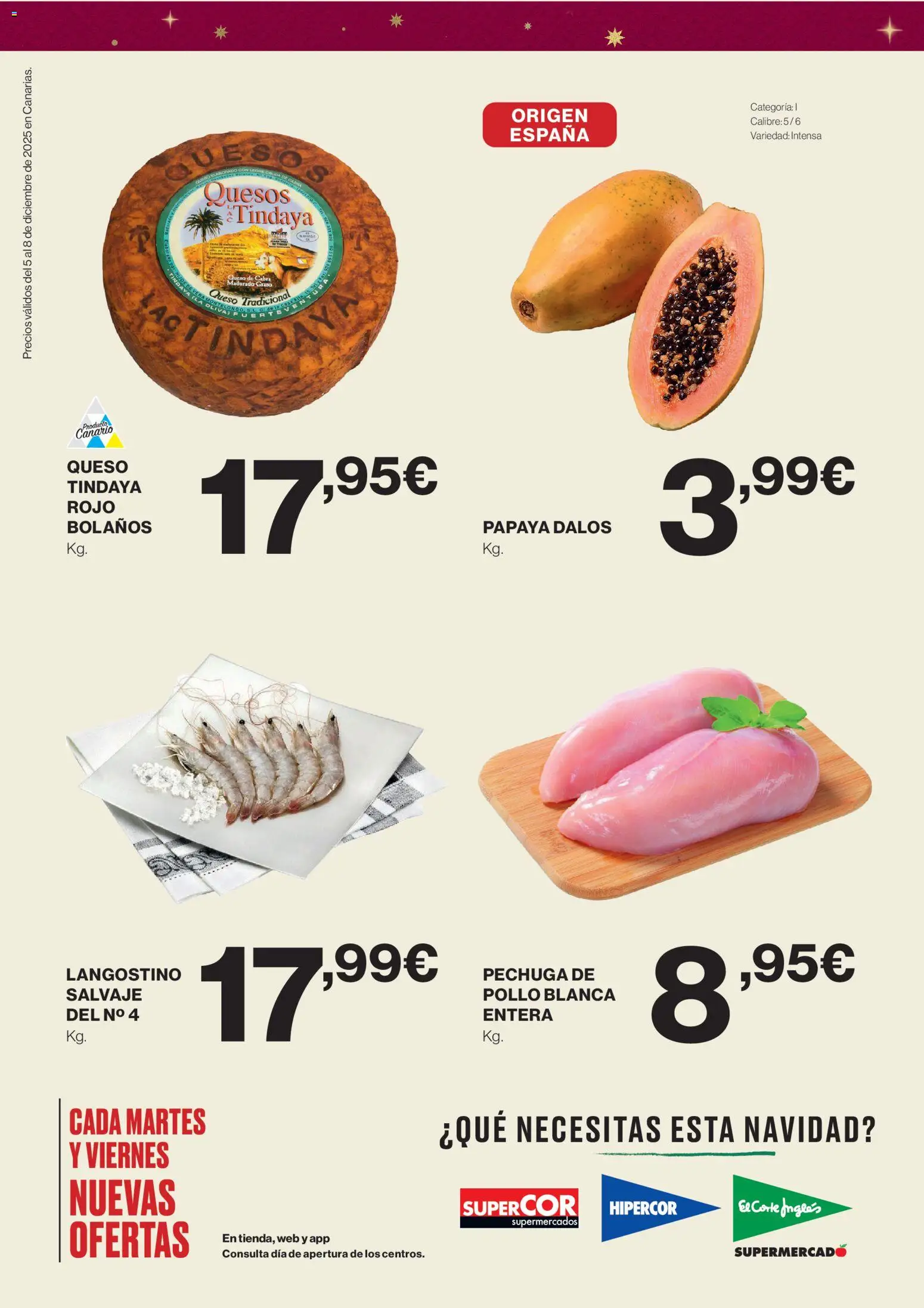 Supercor Canarias │ válido desde el 05.12.2025 | Página: 2 | Productos: Queso, Langostino