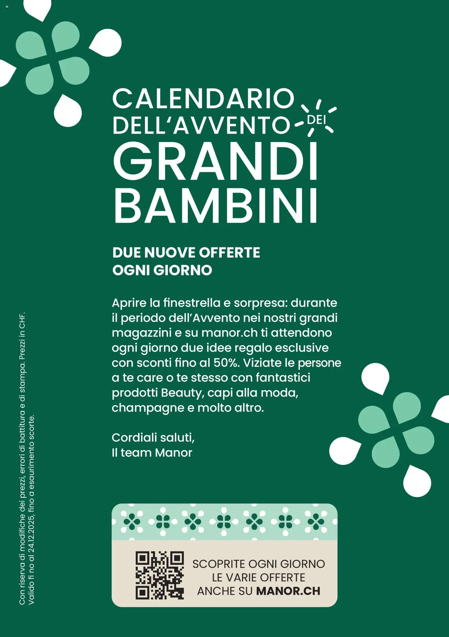 Manor Aktionen Calendario dell'Avvento – gültig ab 01.12.2025 | Seite: 2