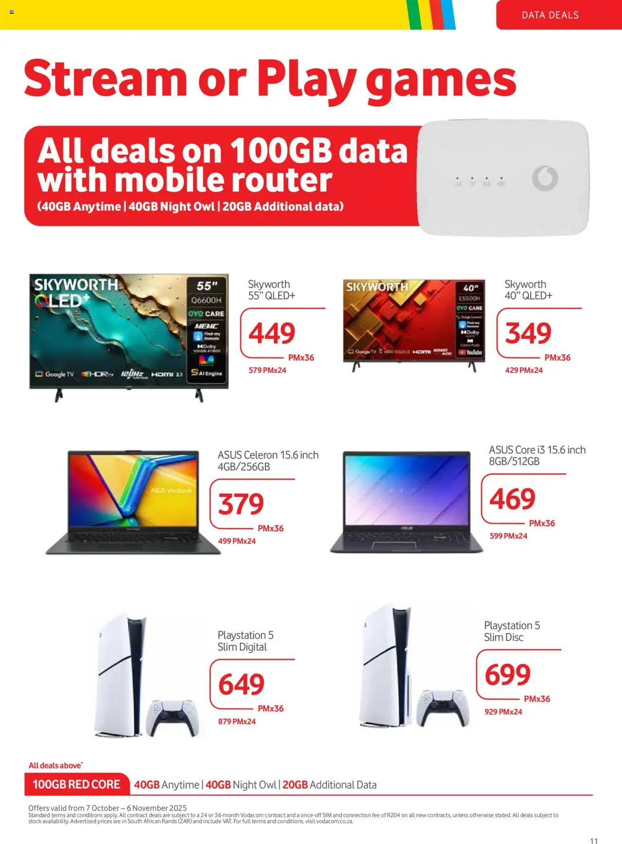 New Makro catalogue – valid from 07.10.2025 | Page: 11 | Products: Data, Sim, Games, Stock