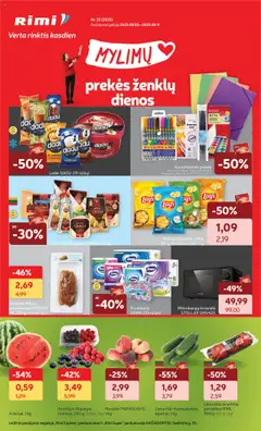 Rimi leidinių peržiūra, galiojančių nuo 05.08.2025