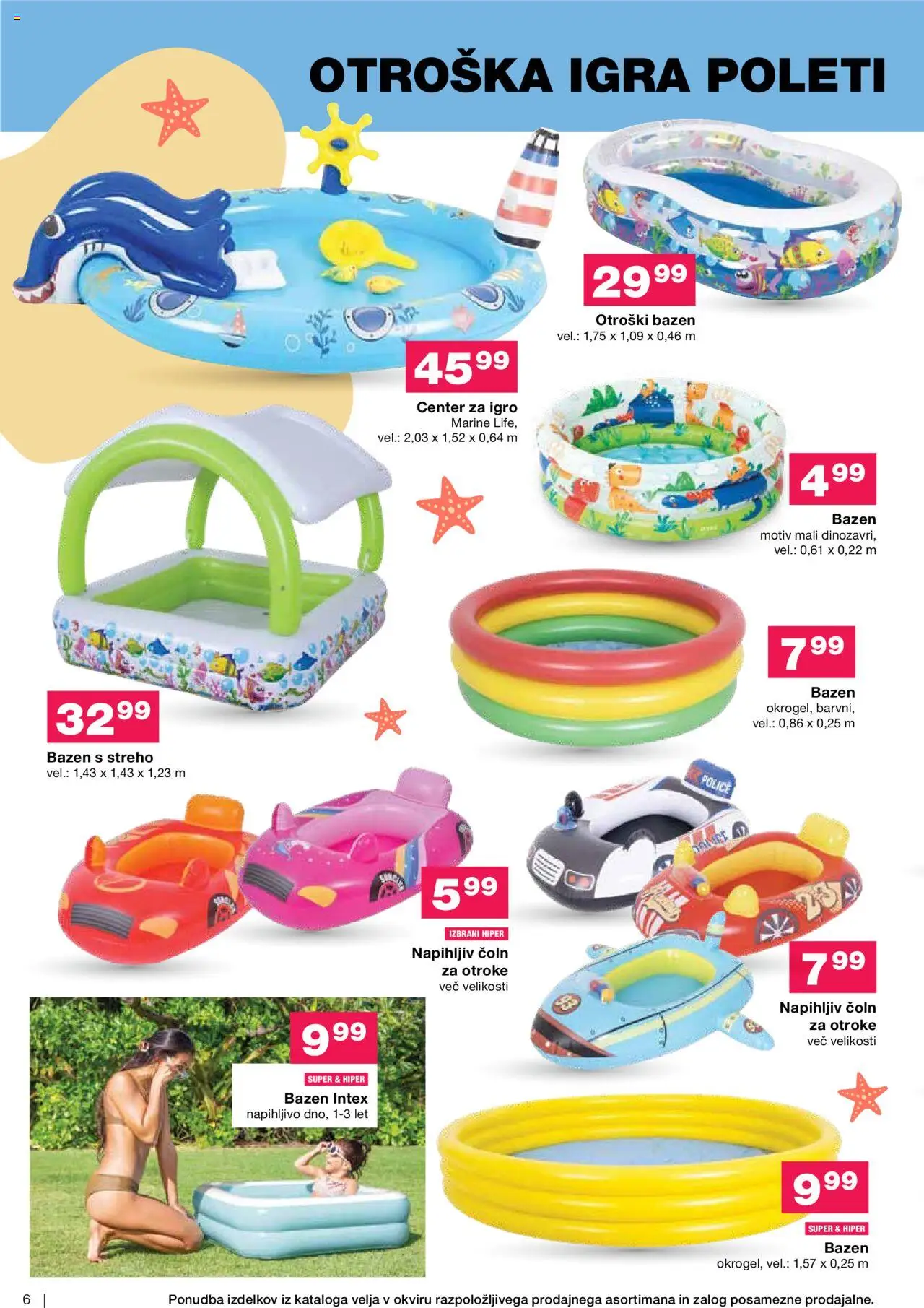 Mercator katalog poletje je tu │ velja od 11.06.2025 | Stran: 6 | Izdelki: Bazen, Igra