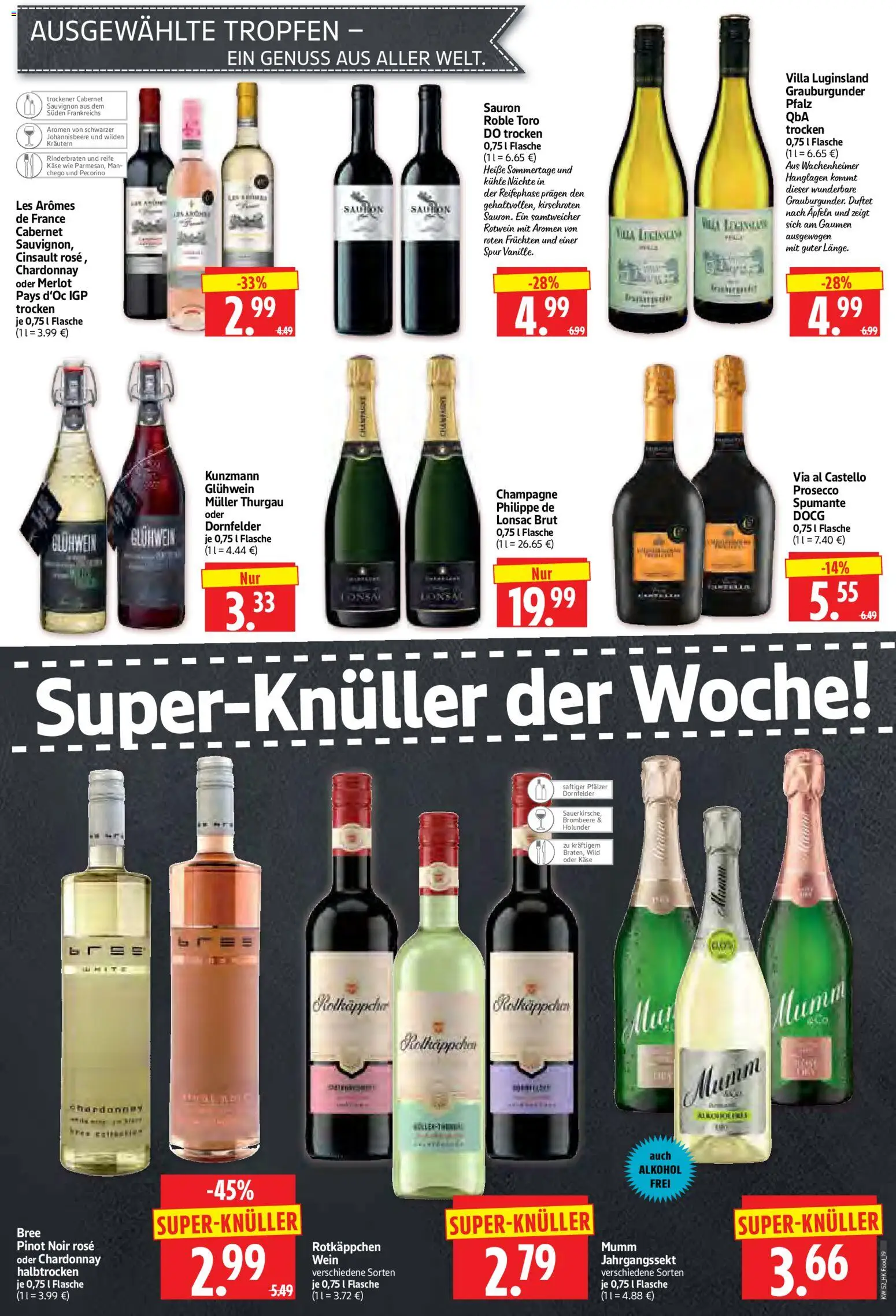 HERKULES Prospekt 	 – gültig ab 22.12.2025 | Seite: 19 | Produkte: Rinderbraten, Käse, Bree, Prosecco