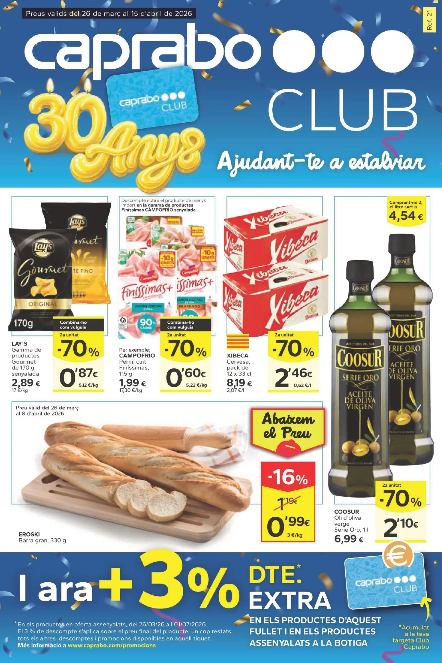 Caprabo folleto │ válido desde el 26.03.2026 | Página: 1 | Productos: Aceite, Té