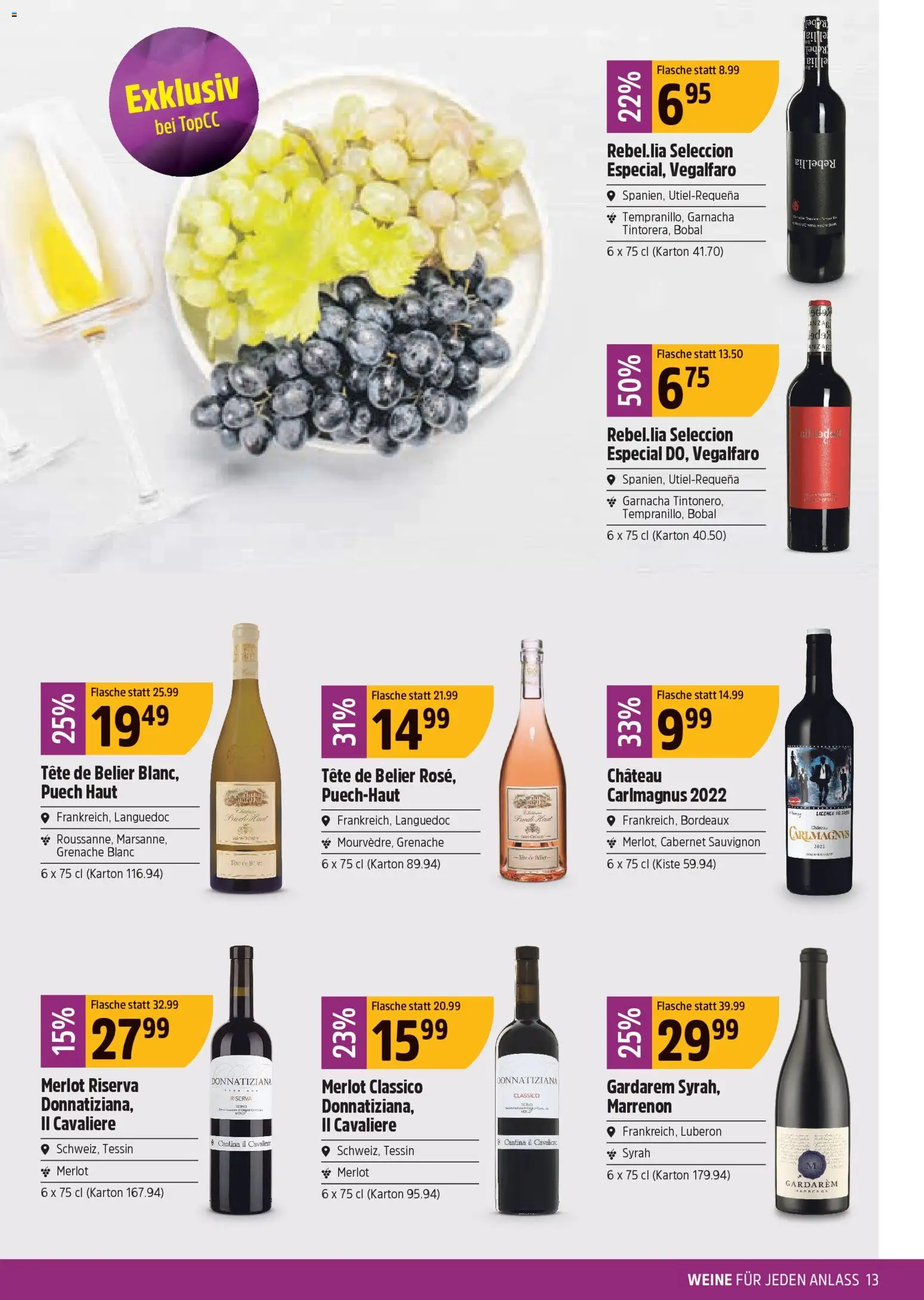 TopCC aktionen – gültig ab 20.04.2026 | Seite: 13 | Produkte: Merlot