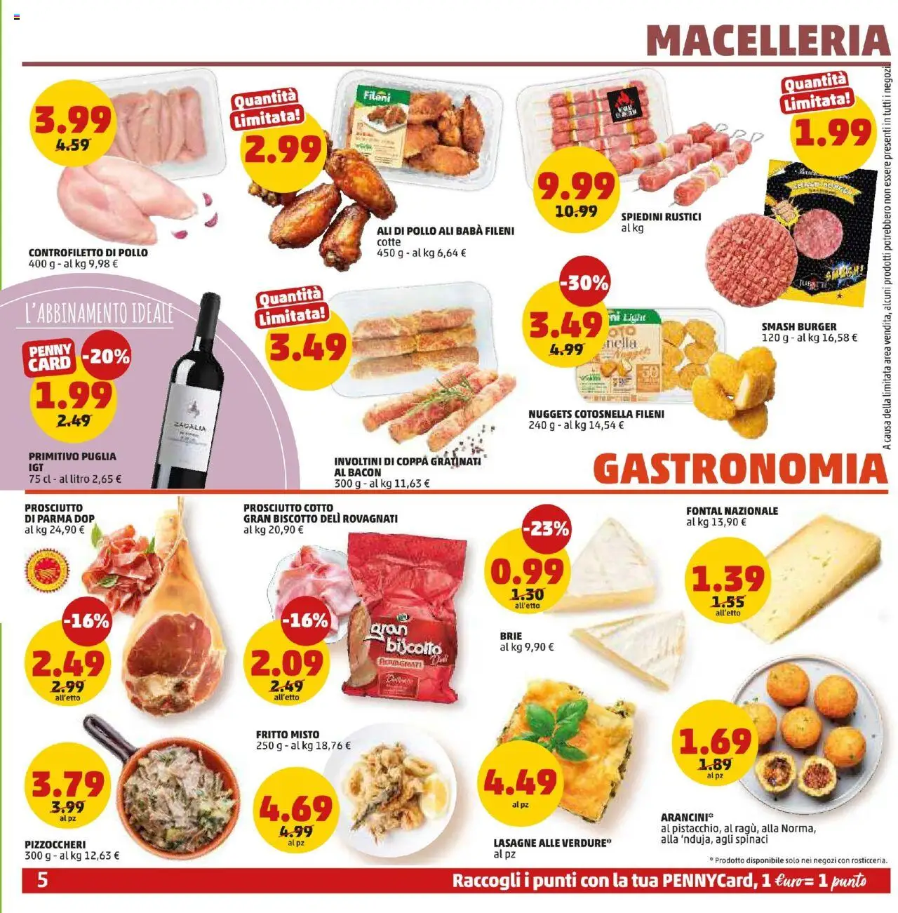 Volantino PENNY del 25.09.2025 | Pagina: 5 | Prodotti: Nuggets, Verdure, Spinaci, Spiedini