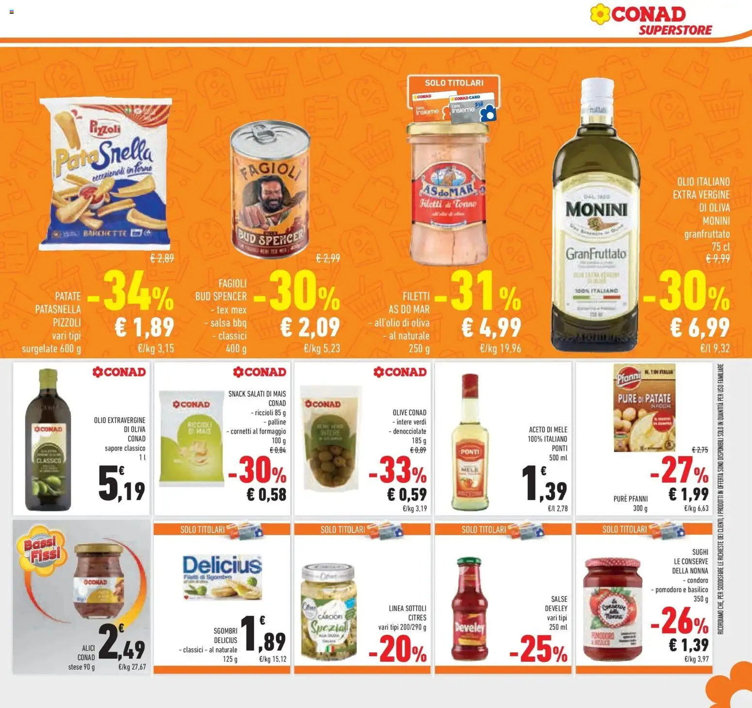 Volantino Conad del 11.02.2026 | Pagina: 23 | Prodotti: Salsa, Olive, Pasta, Tonno