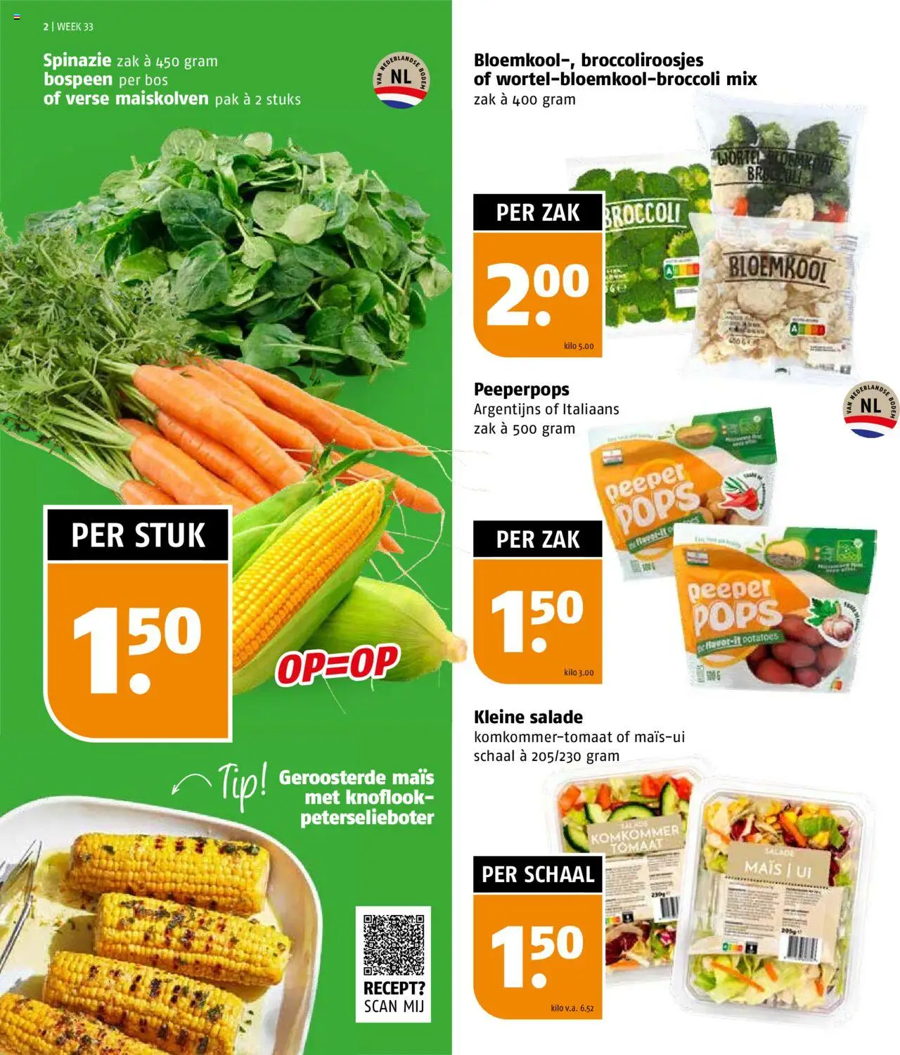  | Pagina: 2 | Producten: Bloemkool, Schaal, Salade, Zak