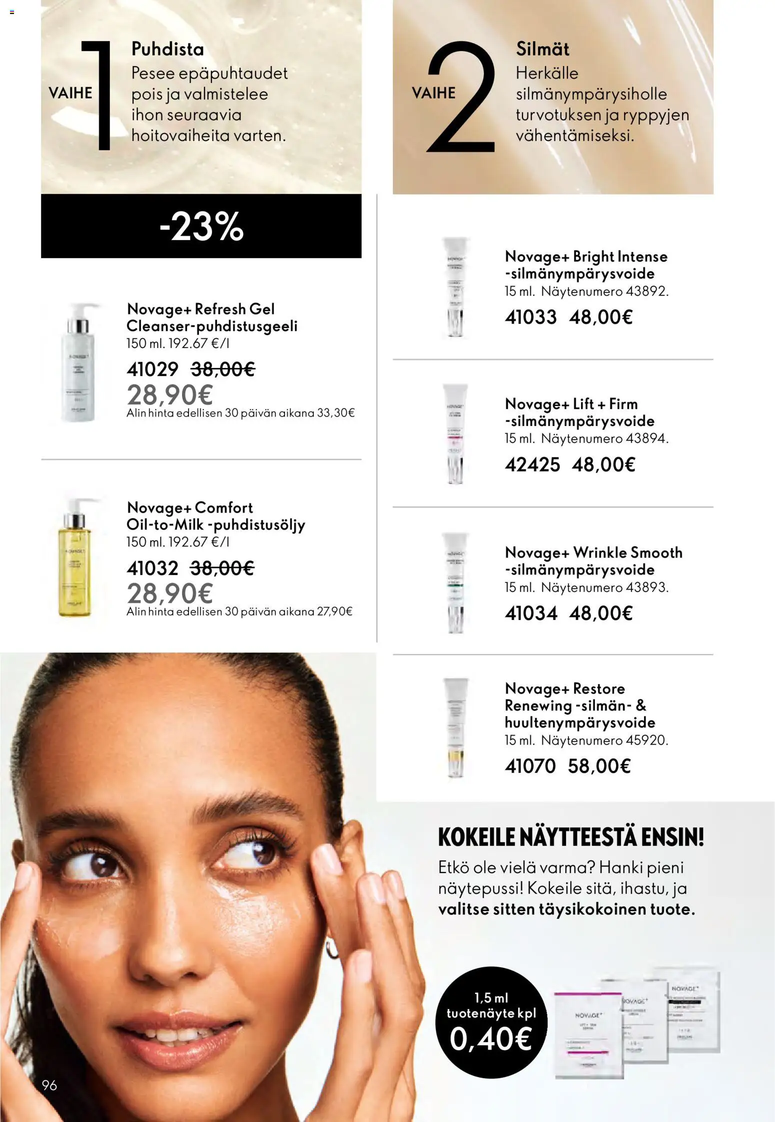 Oriflame - Esite 02 – voimassa 28.01.2026 alkaen | Sivu: 96 | Tuotteet: Silmänympärysvoide
