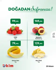 29.04.2026 tarihinden itibaren geçerli olan Kim Market kataloğu önizlemesi
