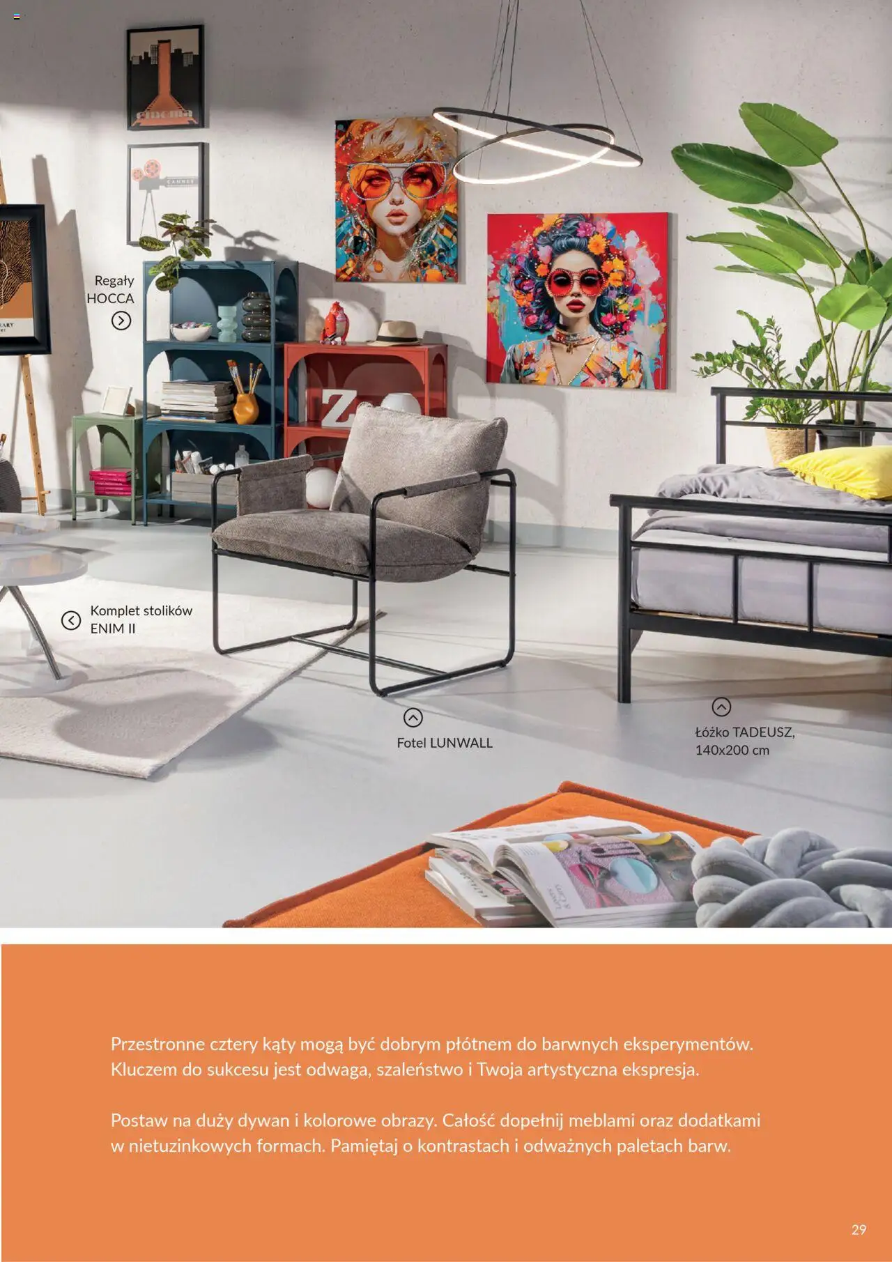 Salony Agata Gazetka - Trendbook od 21.03.2025 | Strona: 29 | Produkty: Łóżko, Fotel, Dywan
