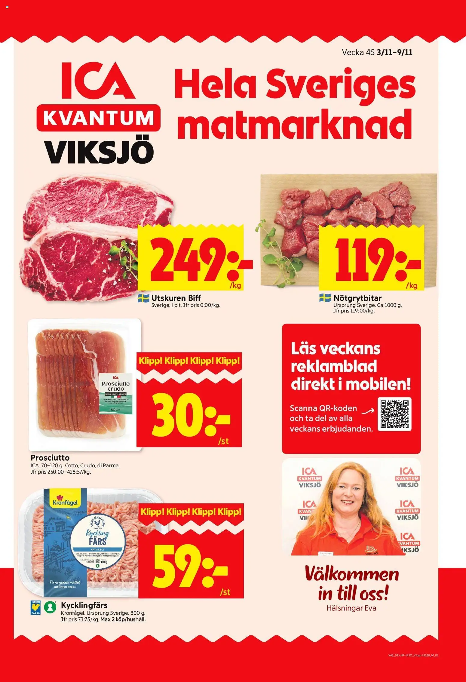 ICA Kvantum reklamblad aktuell från 03.11.2025 | Sida: 1