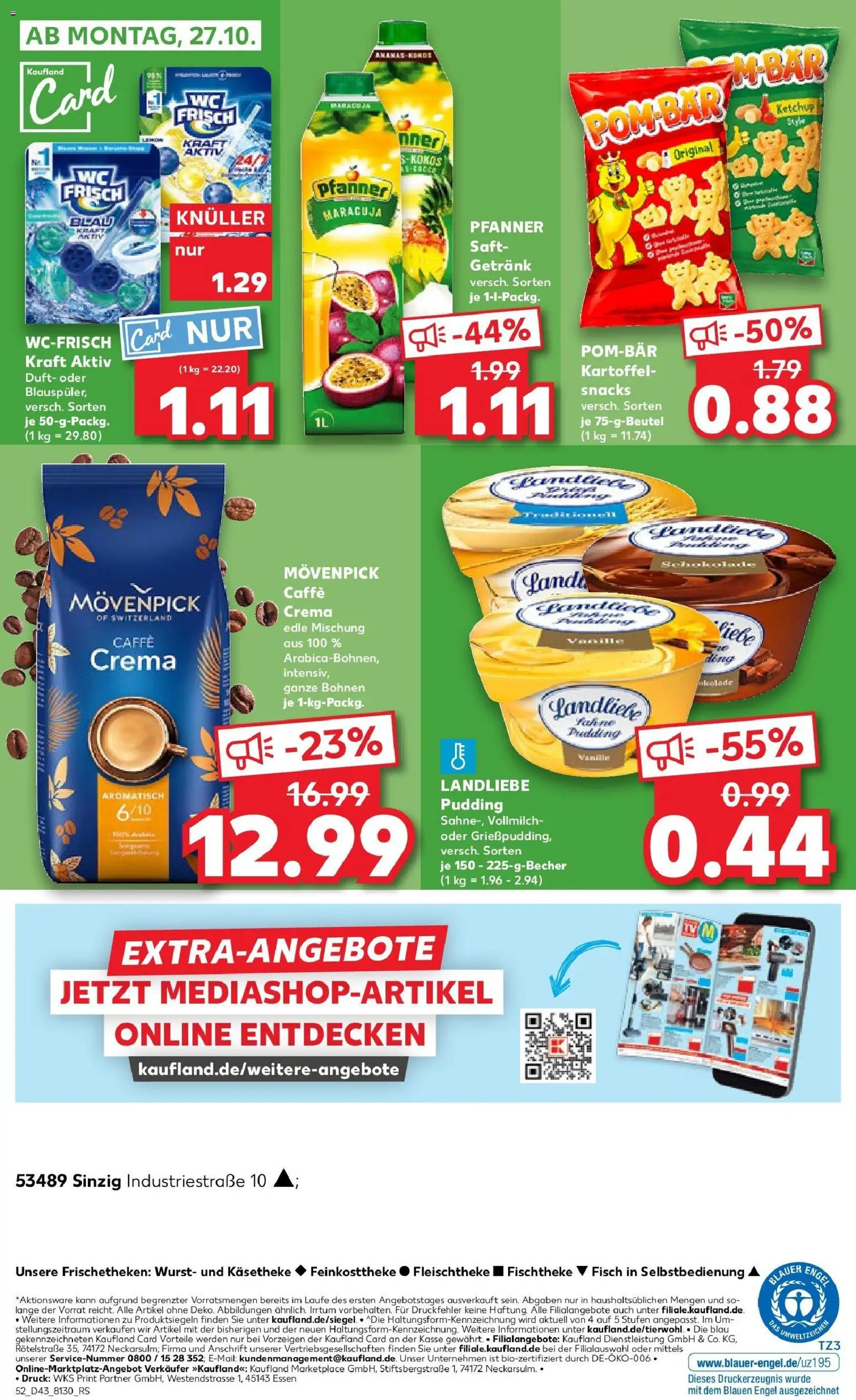 Kaufland prospekt Sinzig	 – gültig ab 23.10.2025 | Seite: 52 | Produkte: Pudding, POM-BÄR, Wurst, Ketchup