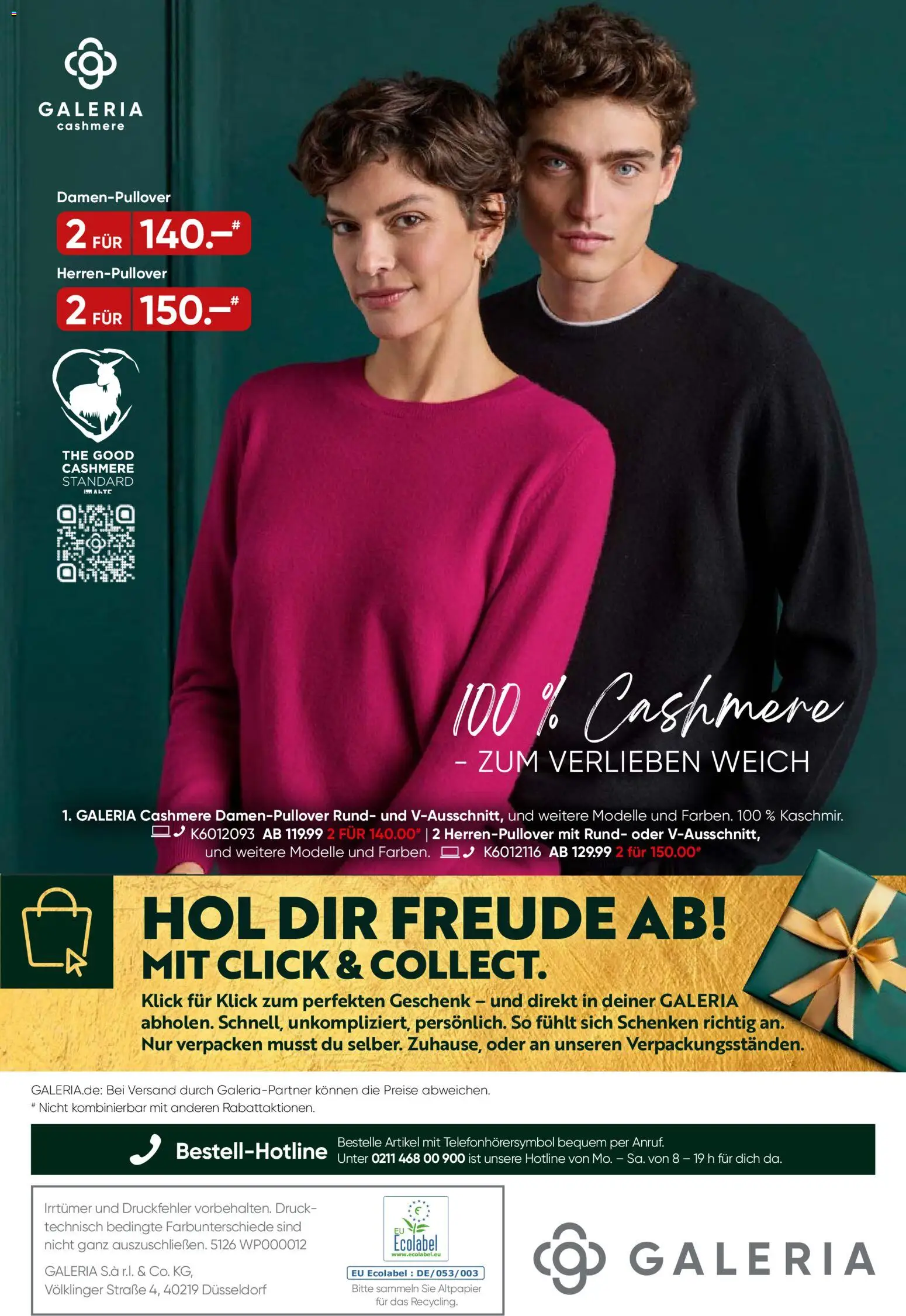 Galeria Karstadt Kaufhof Prospekt 	 – gültig ab 17.12.2025 | Seite: 44