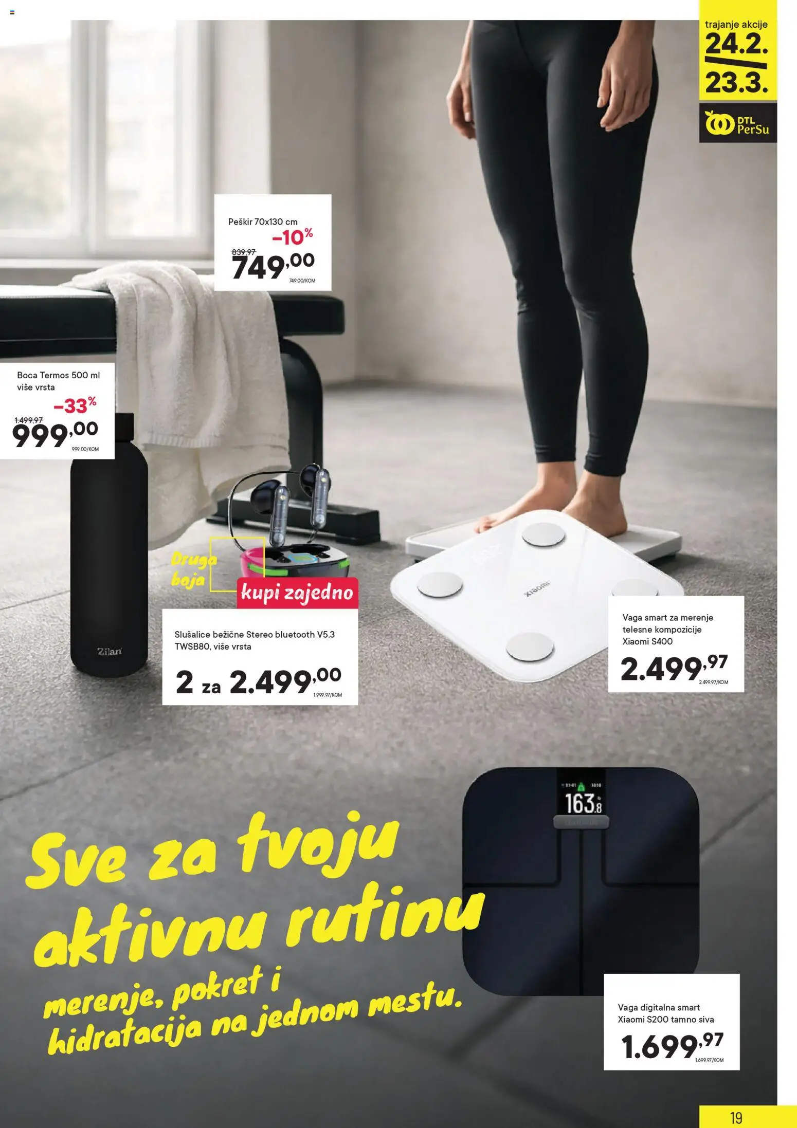 PerSu katalog - važi od 24.02.2026 | Strana: 19 | Proizvode: Xiaomi, Termos, Peškir, Vaga