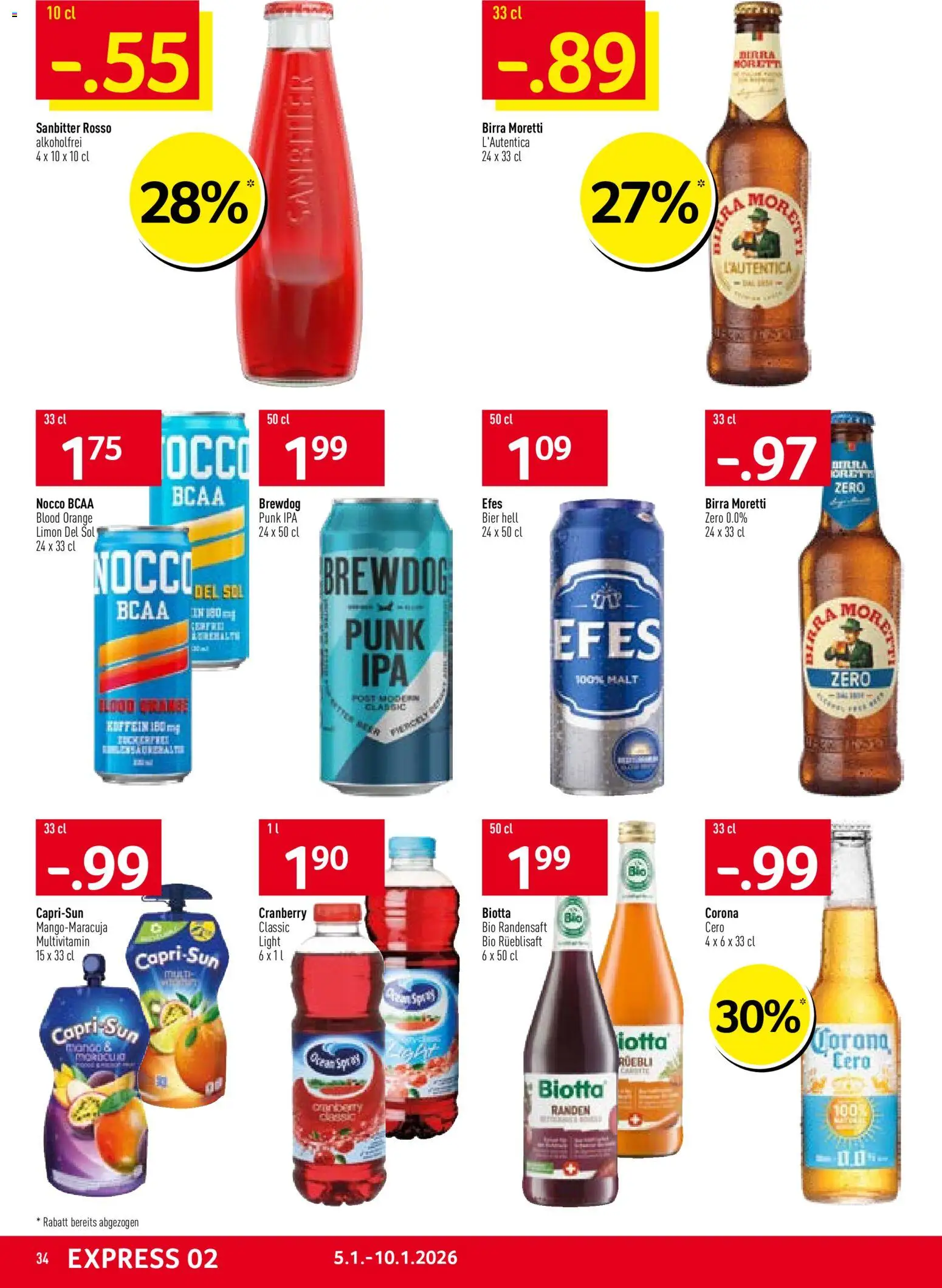 Prodega Aktionen – gültig ab 05.01.2026 | Seite: 34 | Produkte: Bier