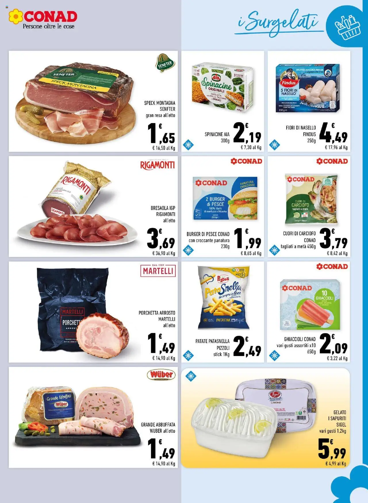 Volantino Conad del 27.08.2025 | Pagina: 7 | Prodotti: Speck, Patate, Limone, Forno