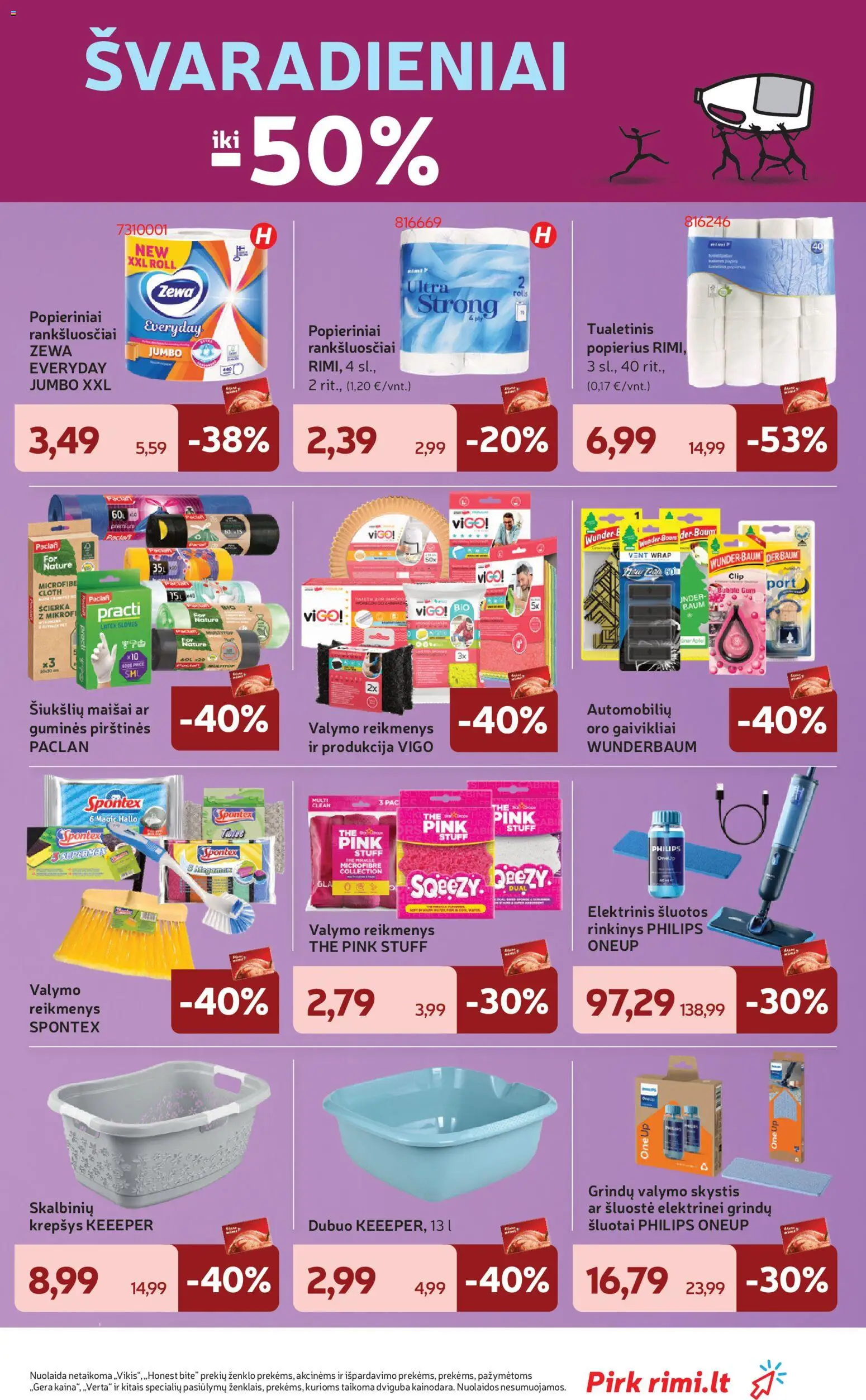 Rimi akcijos nuo 10.03.2026 | Puslapis: 5 | Prekių: Dubuo, Krepšys, Pirštines