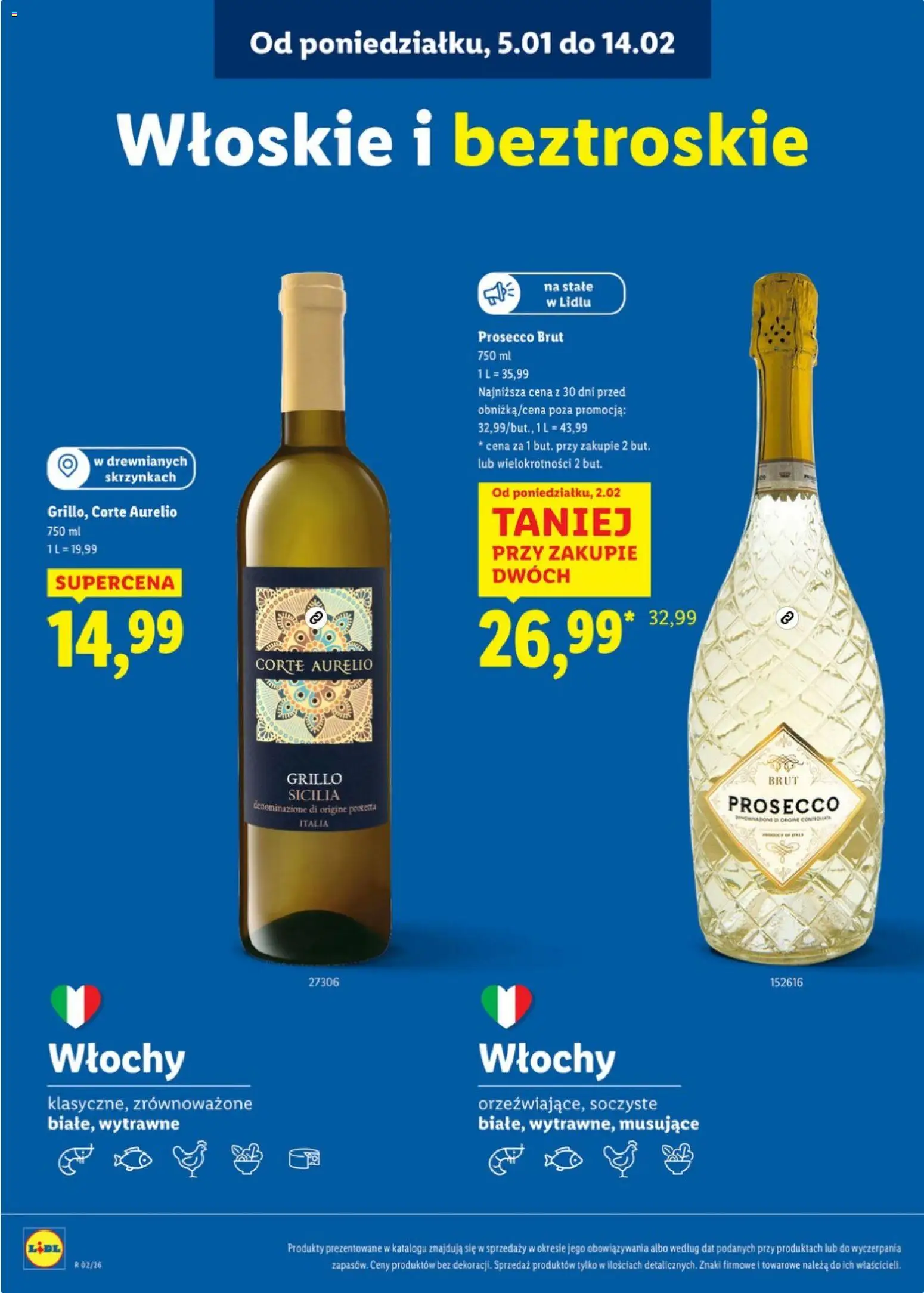 Lidl Katalog karta win od 05.01.2026 | Strona: 10 | Produkty: Prosecco