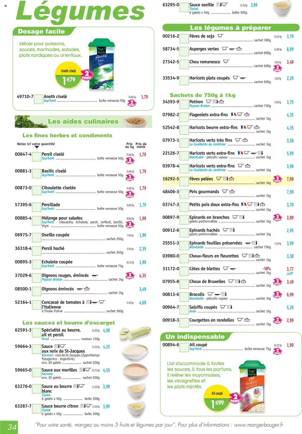  | Page: 34 | Produits: Citron, Oseille, Potiron, Oignons