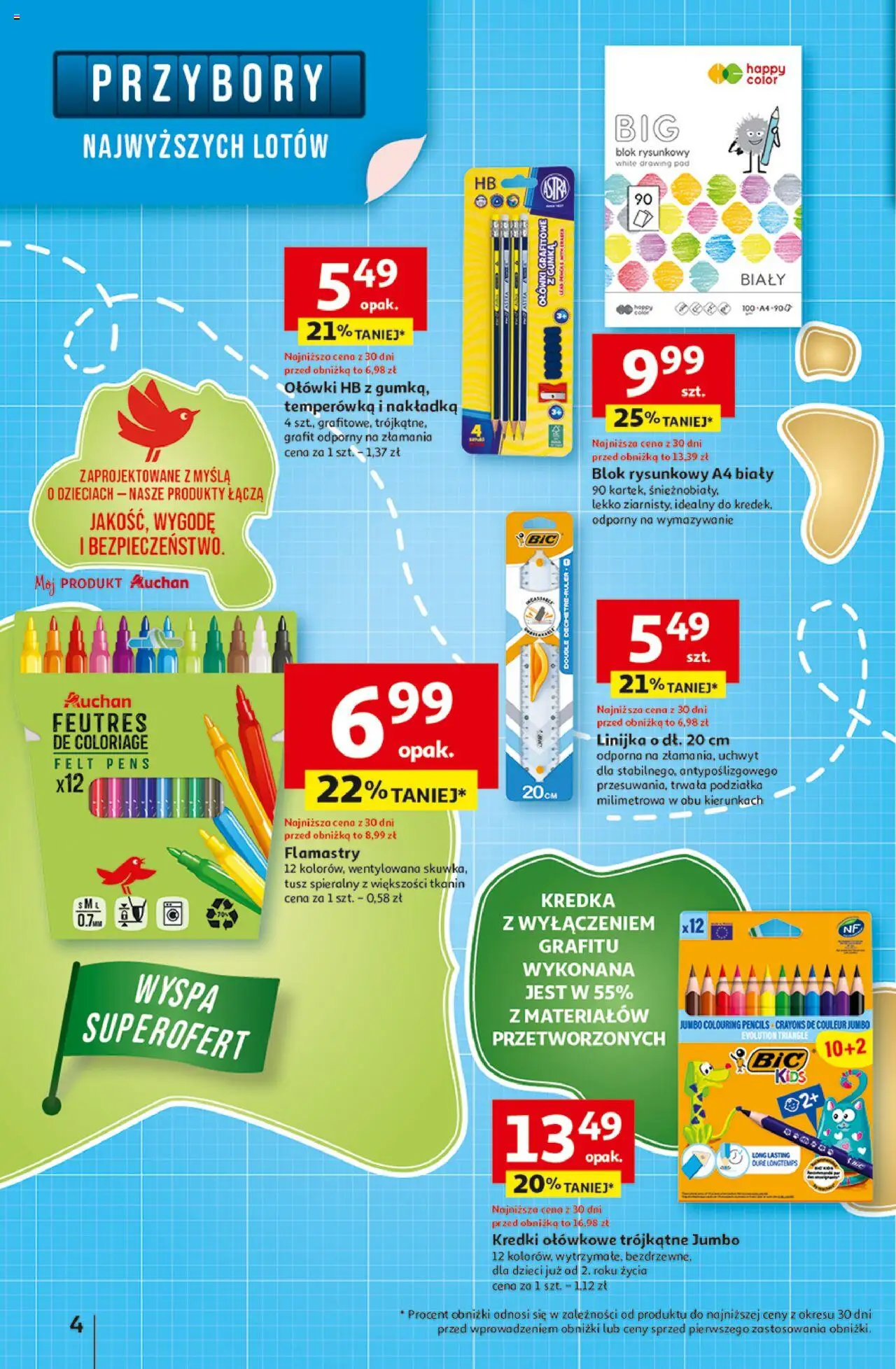 Auchan Gazetka - Pewność niskich cen Hipermarket od 07.08.2025 | Strona: 4 | Produkty: Temperówka