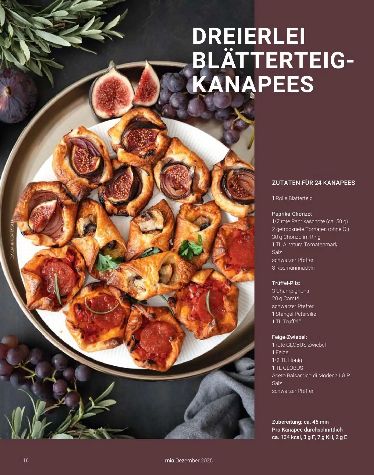 Globus Mio Magazin – gültig ab 01.12.2025 | Seite: 16 | Produkte: Öl, Champignons, Salz, Pfeffer