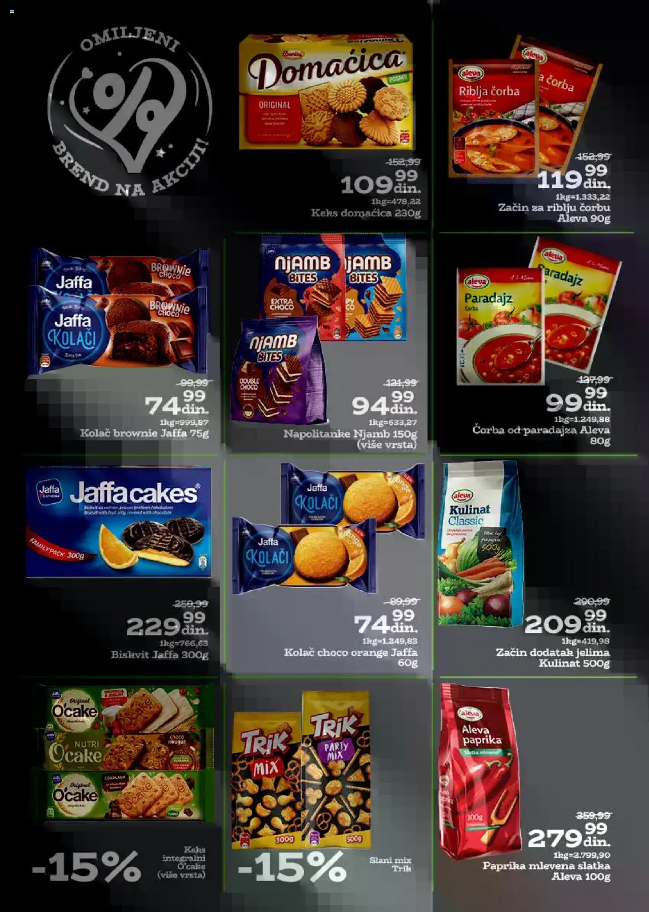 Univerexport katalog - važi od 18.08.2025 | Strana: 24 | Proizvode: Keks, Kolač, Paprika, Domaćica