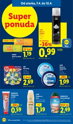 Katalog Lidl - Pregled kataloga iz trgovine Lidl, vrijedi od 07.04.2026 | Stranica: 22 | Proizvodi: Šampon, Pasta za zube, Arf, L'Angelica