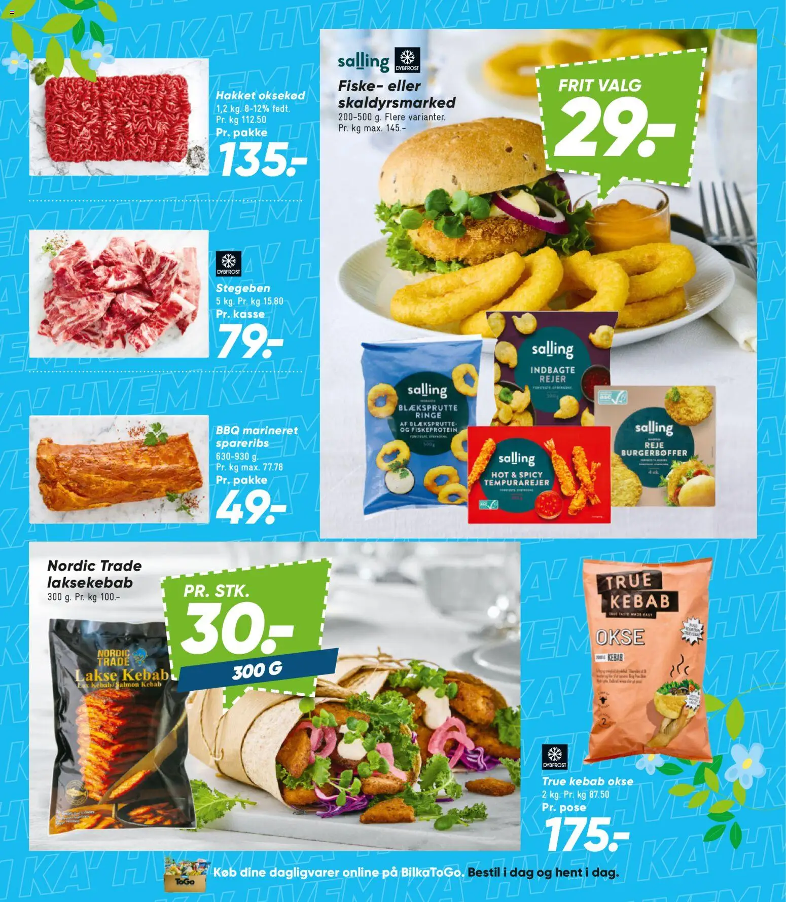 Bilka tilbudsavis – gyldig fra 17.04.2026 | Side: 18 | Produkter: Oksekød, Kebab, Spareribs, Rejer