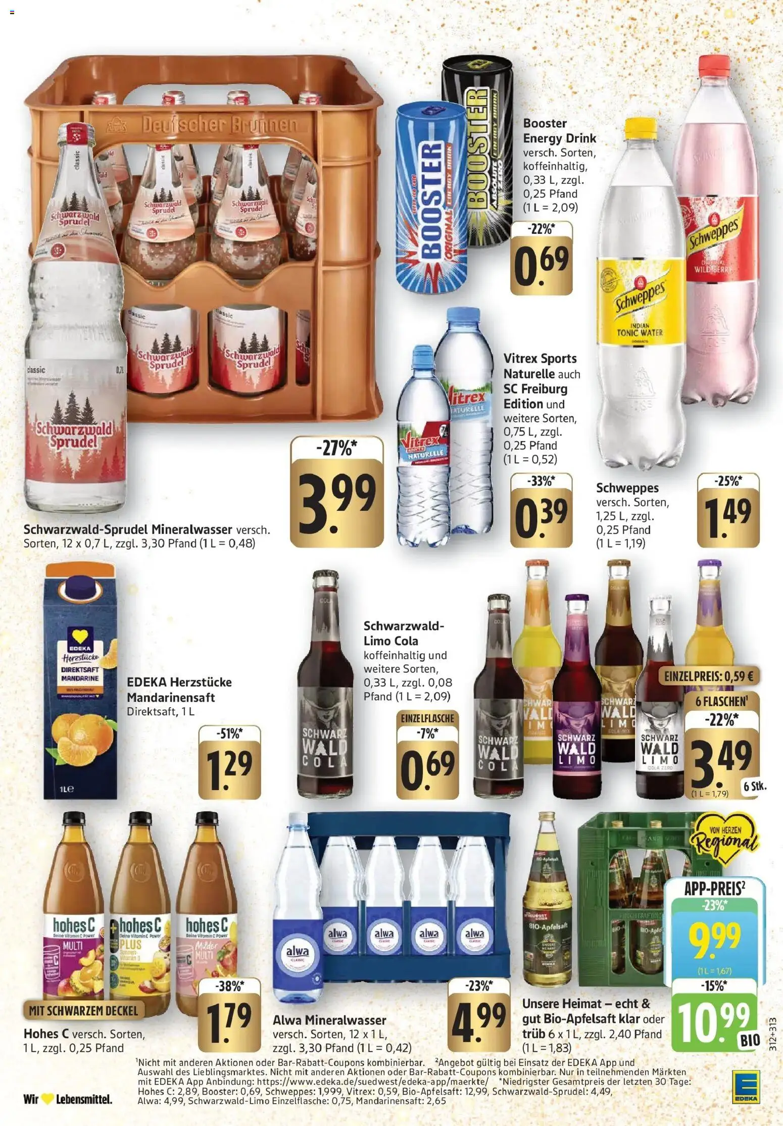 Edeka prospekt Emmendingen	 – gültig ab 15.12.2025 | Seite: 25 | Produkte: Energy, Schweppes, Apple, Hohes c