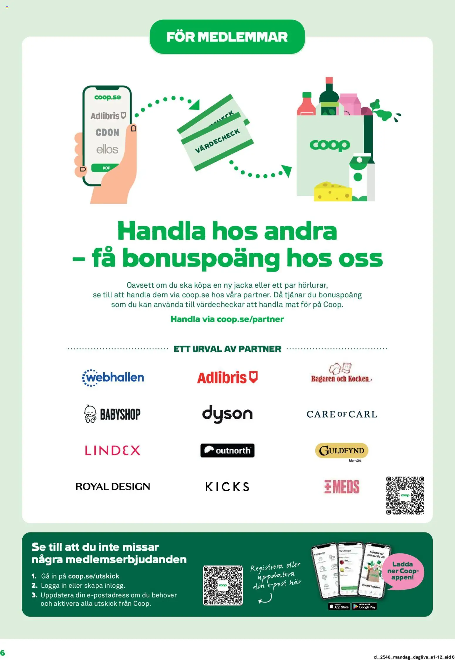 Coop Daglivs reklamblad aktuell från 10.11.2025 | Sida: 6 | Produkter: Jacka