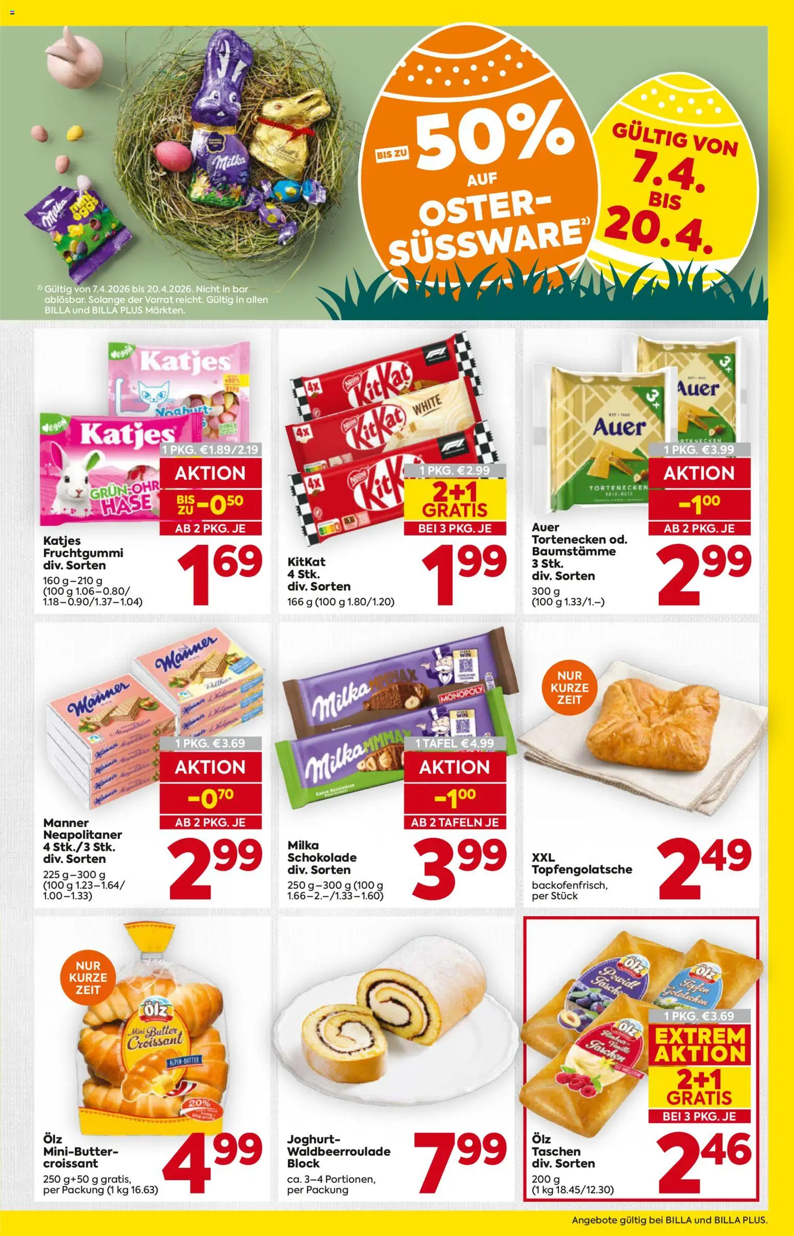 Billa Flugblatt - Tirol gültig ab 07.04.2026 | Seite: 11 | Produkte: Butter, Joghurt, Schokolade