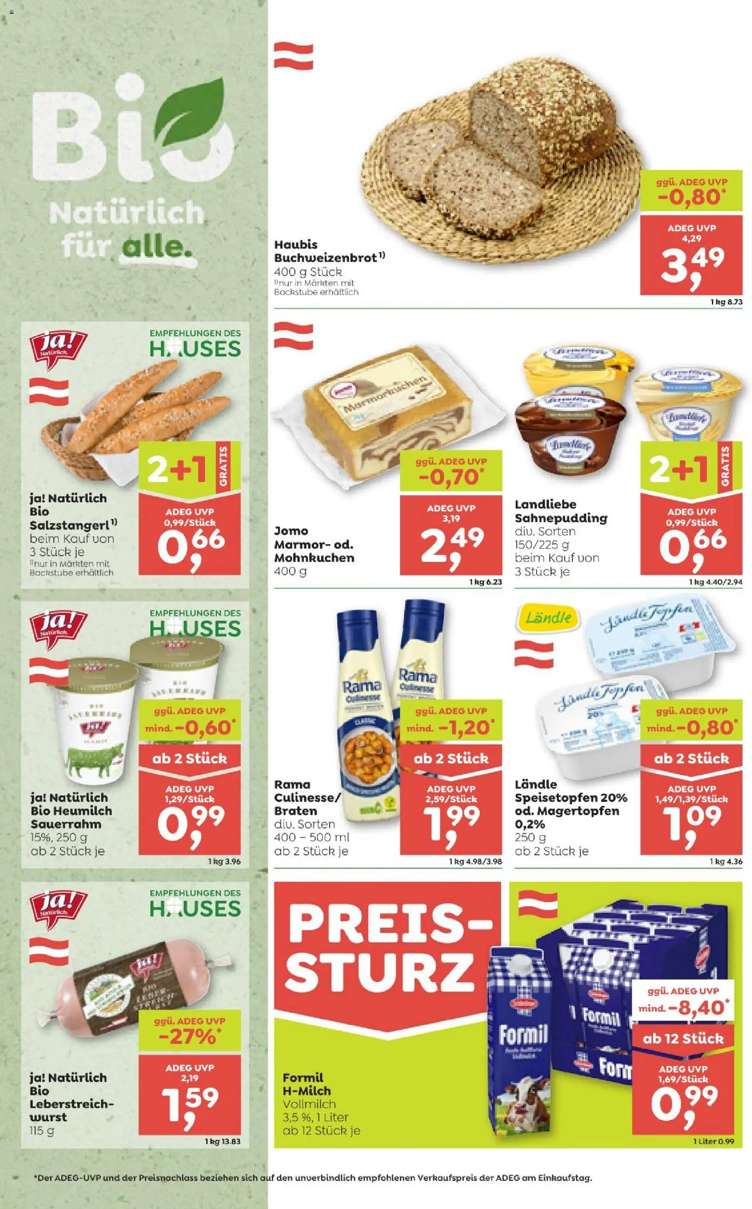 ADEG Vorarlberg gültig ab 29.01.2026 | Seite: 2 | Produkte: Wurst, Sauerrahm