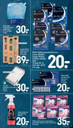 Rema 1000 - Tilbudsavis gyldig fra 25.01.2026 | Side: 19 | Produkter: Batterier, Pærer