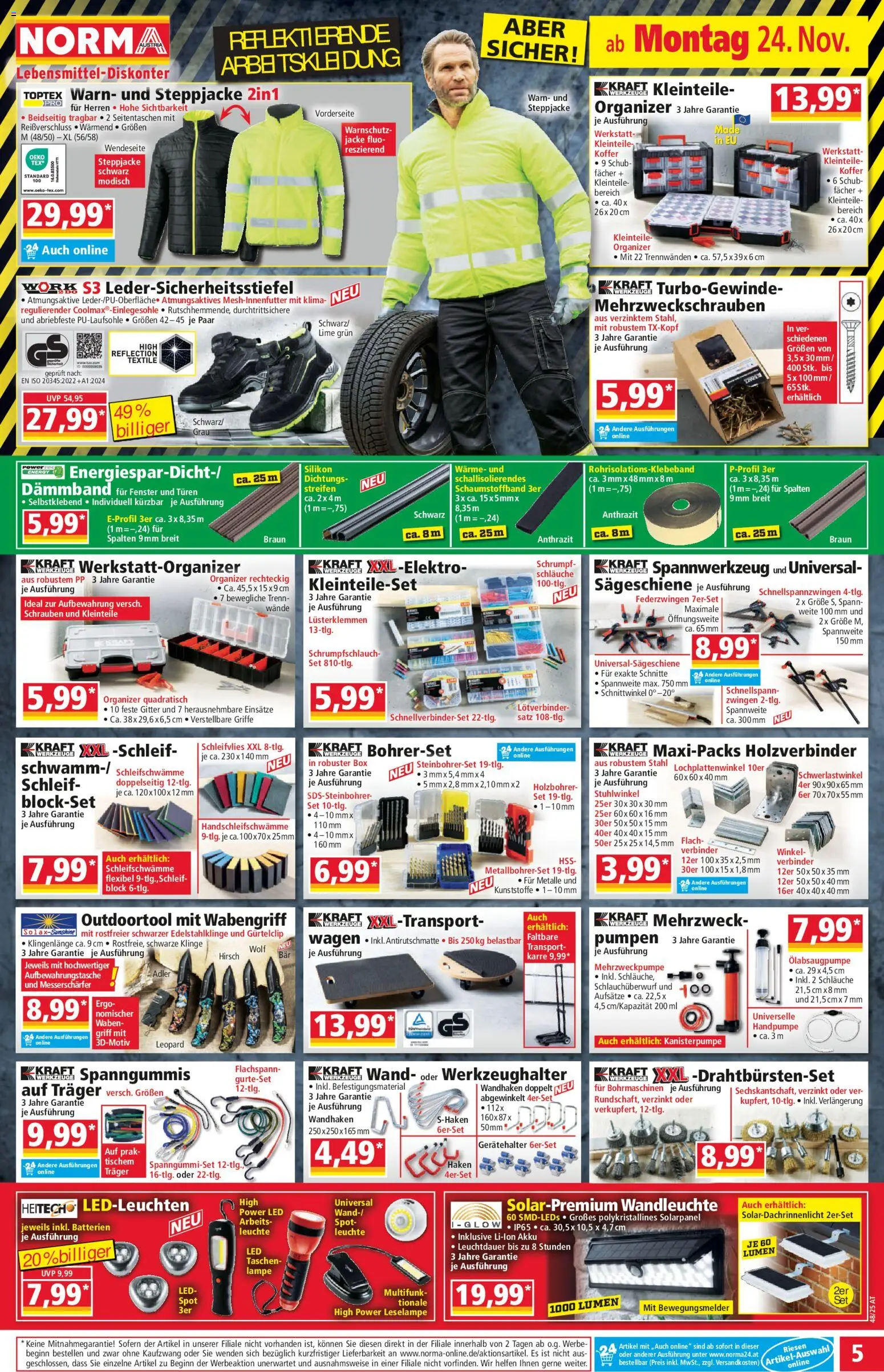 Norma - Black Friday gültig ab 24.11.2025 | Seite: 6 | Produkte: Jacke, Koffer, Verbinder, Lampe