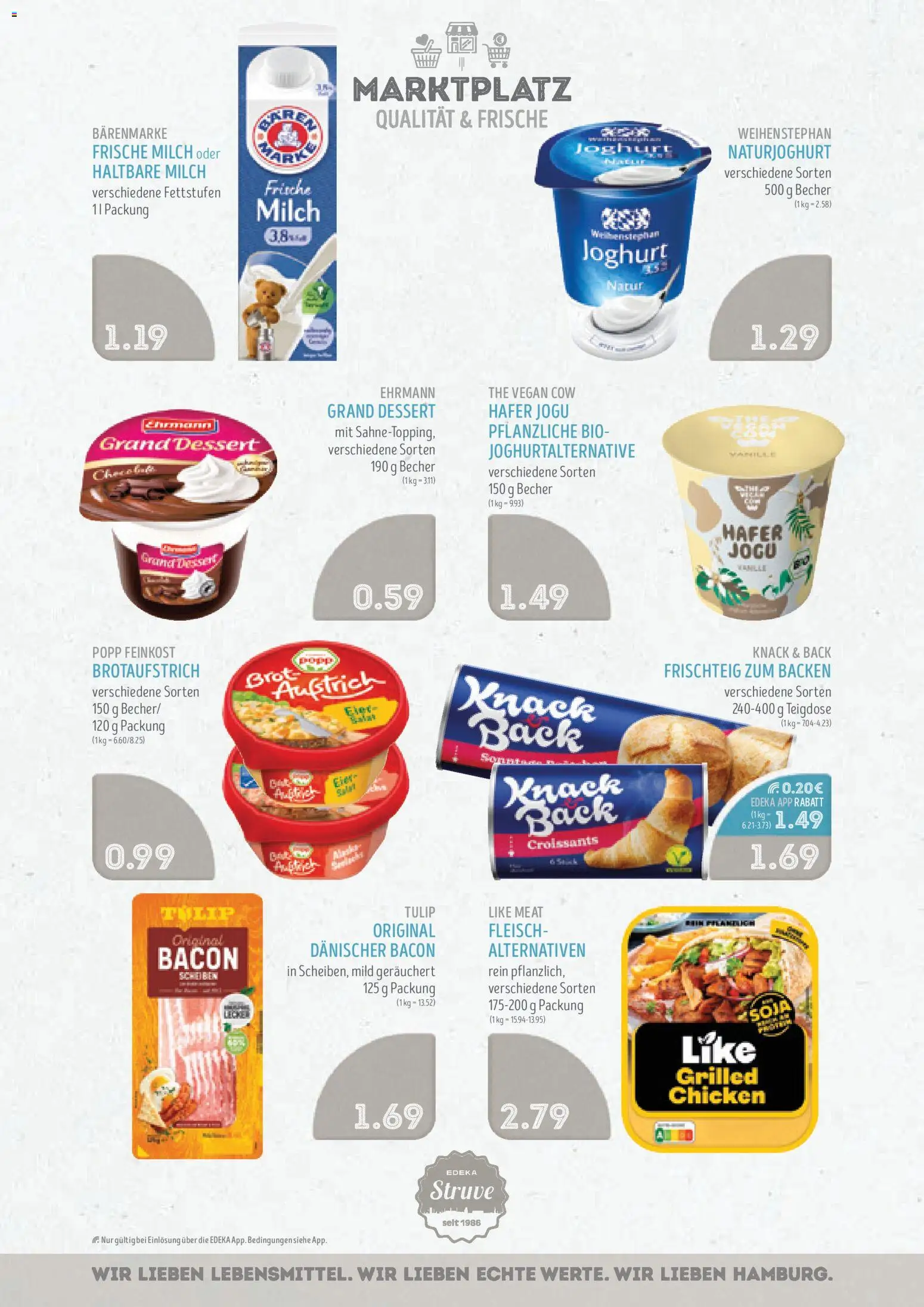 Edeka Struve Prospekt 	 – gültig ab 17.11.2025 | Seite: 6 | Produkte: Milch, Joghurt, Haltbare milch, Brot