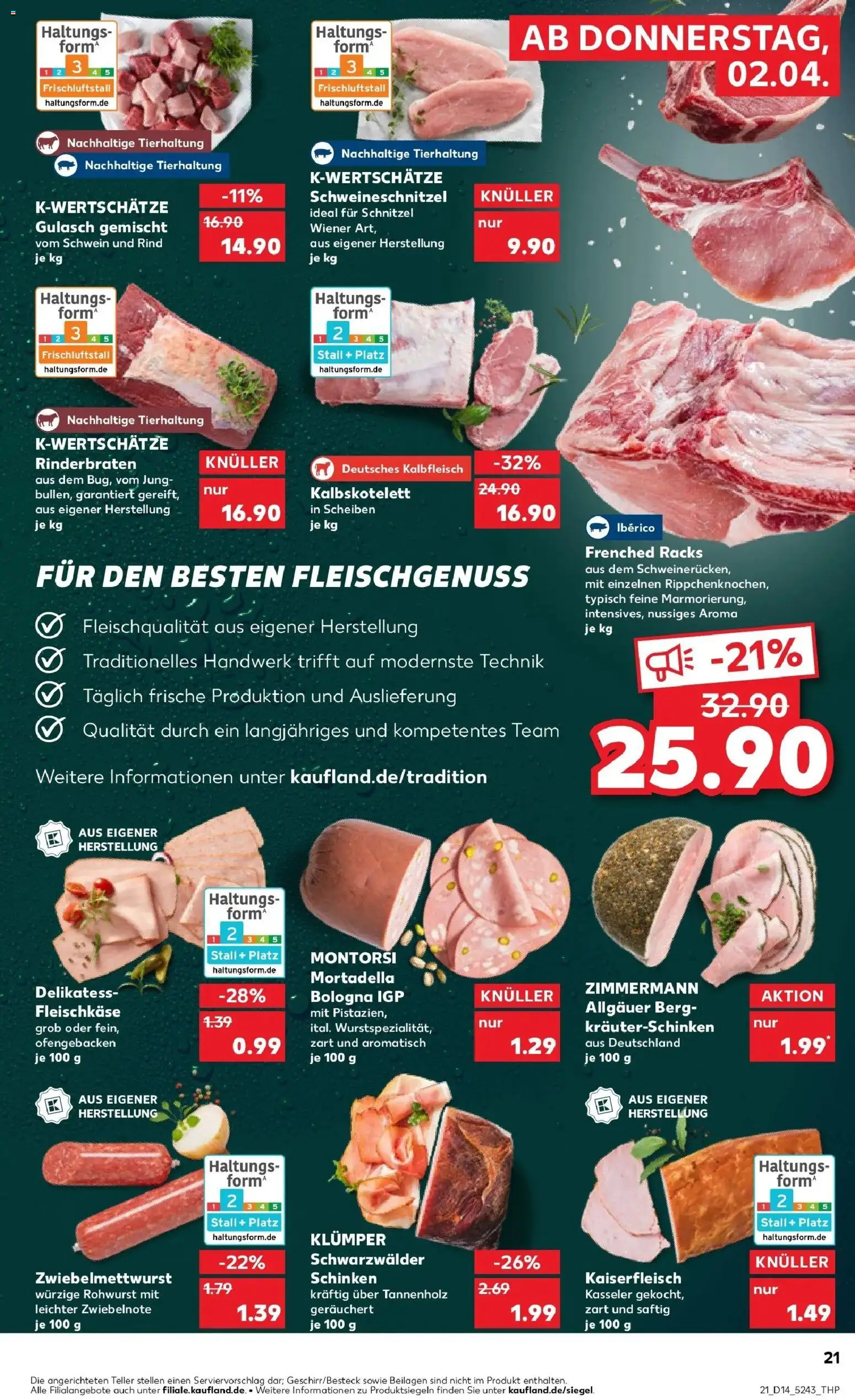 Kaufland Prospekt Alzey	 – gültig ab 30.03.2026 | Seite: 35 | Produkte: Rinderbraten, Schnitzel, Gulasch, Schinken