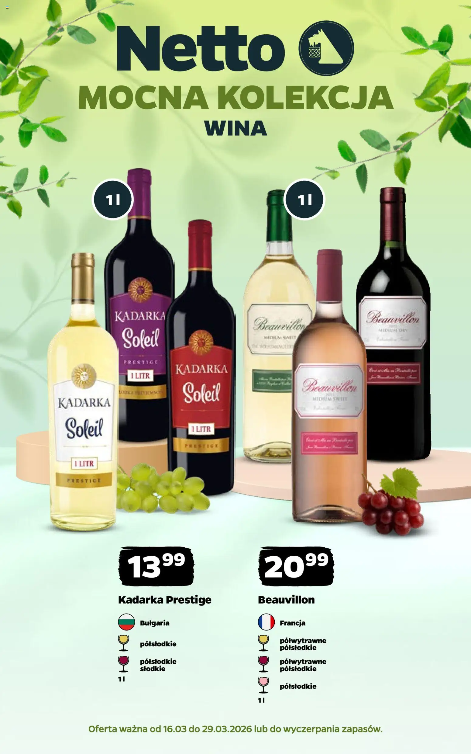 Netto gazetka - Wina od 16.03.2026 | Strona: 1