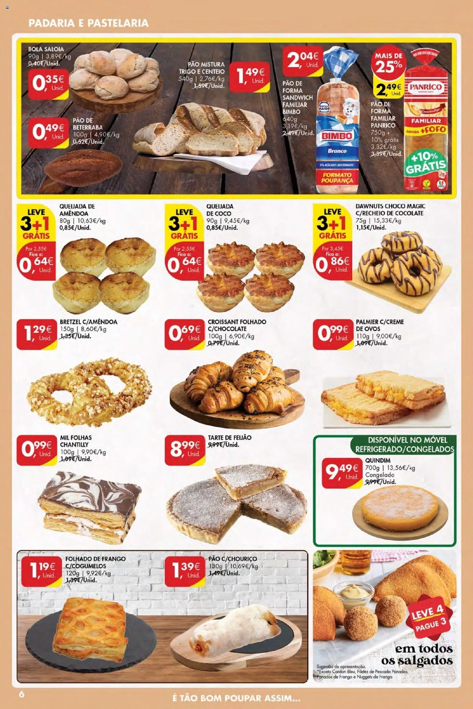 Pingo Doce Poupe Esta Semana Açores │ válido de 12.02.2026 | Página: 6 | Produtos: Nuggets de frango, Padaria, Chantilly, Tarte
