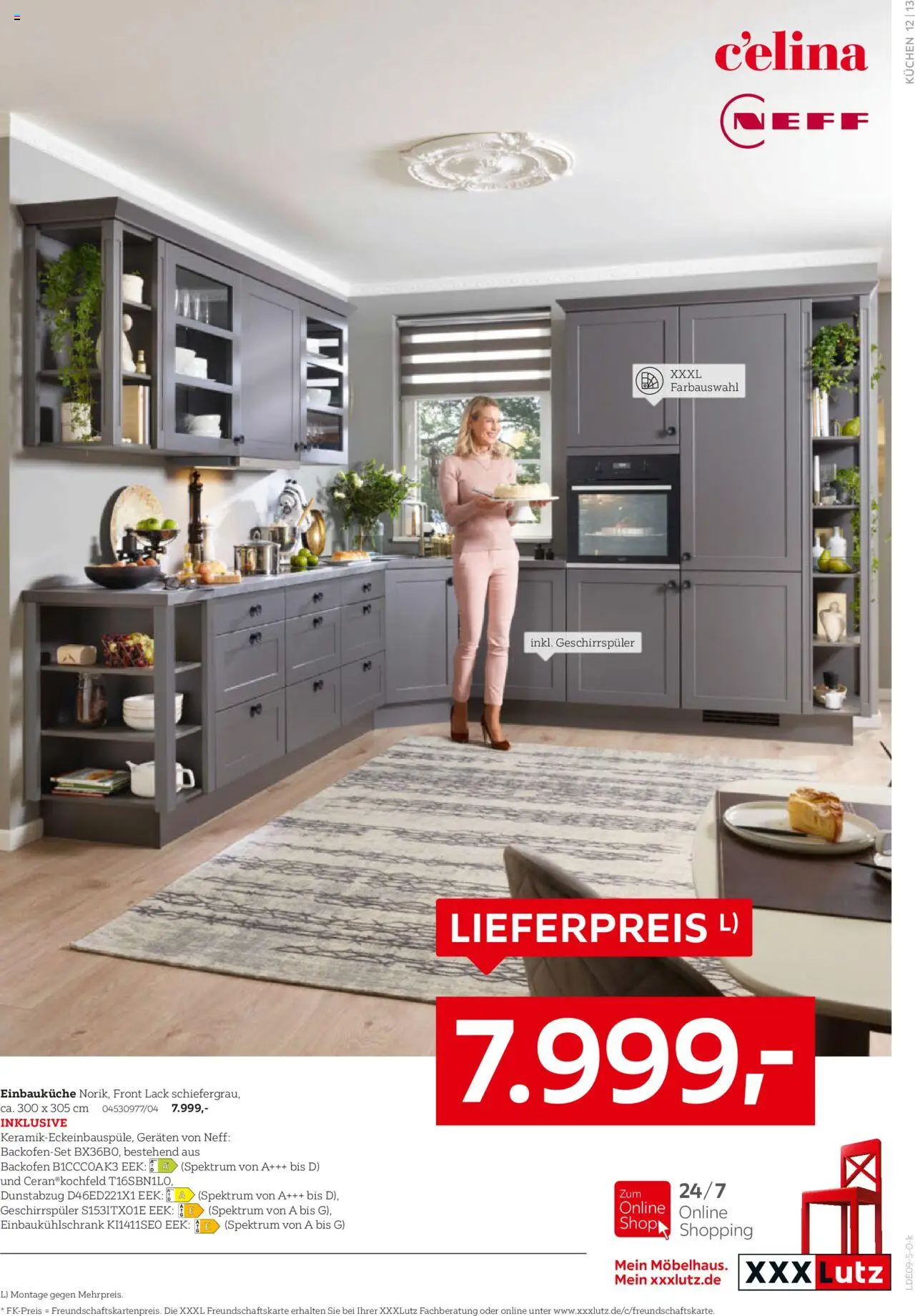 XXXL Lutz Nr. 1 bei Küchen – gültig ab 22.09.2025 | Seite: 15 | Produkte: Geschirrspüler, Backofen, Dunstabzug, Kuchen